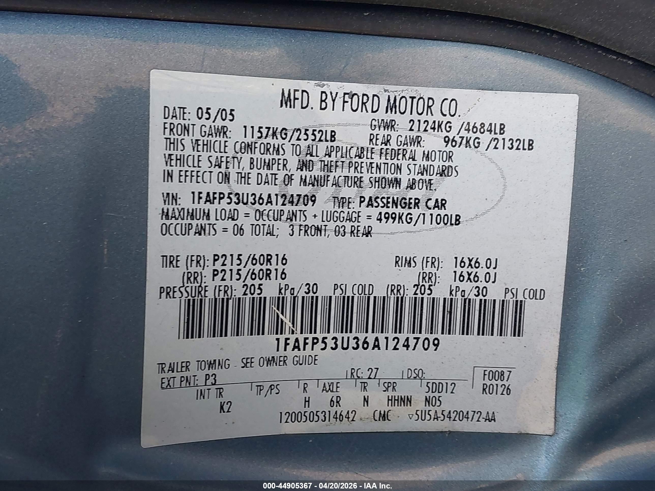 FORD TAURUS image 9