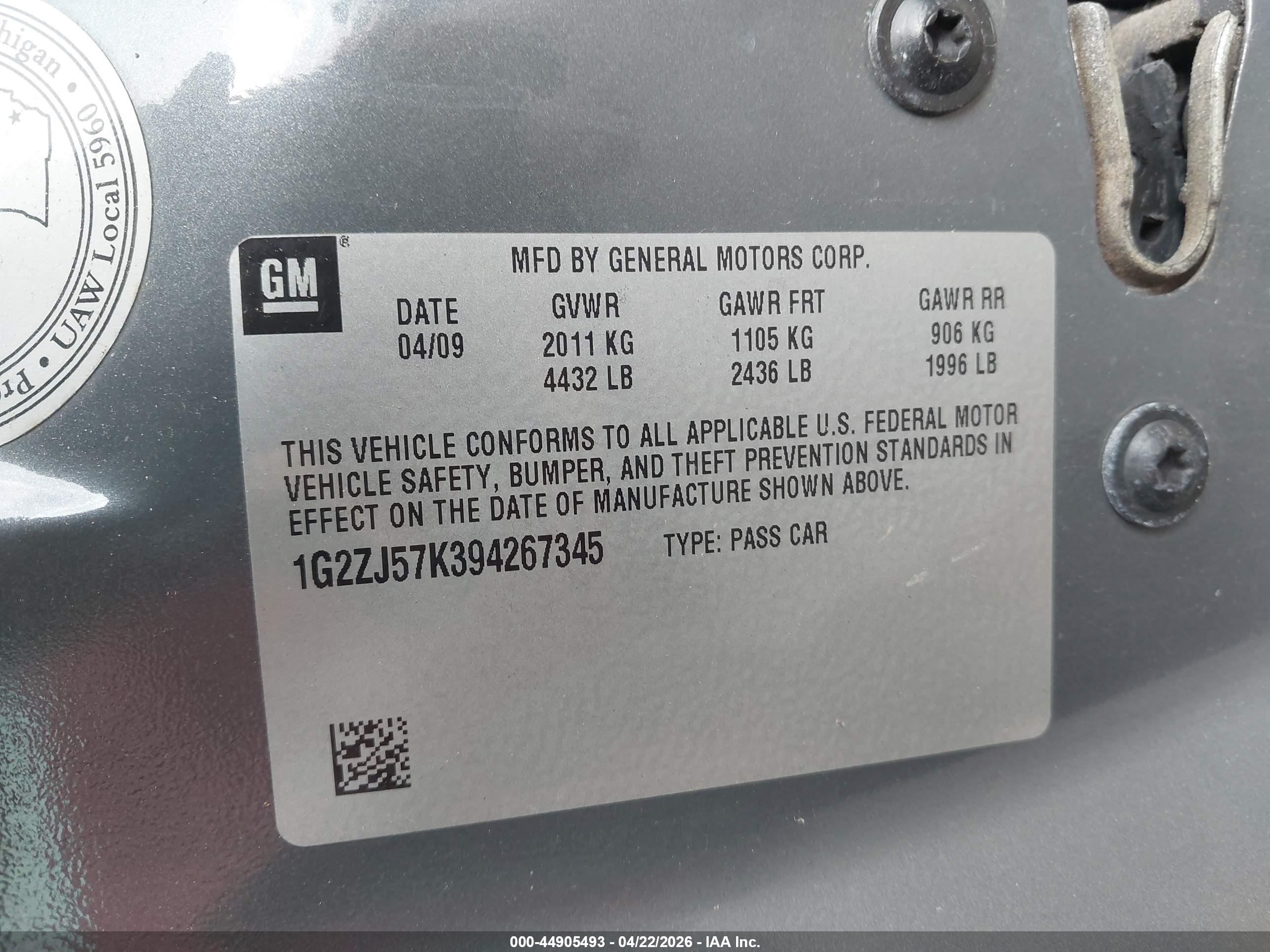 PONTIAC G6 image 9