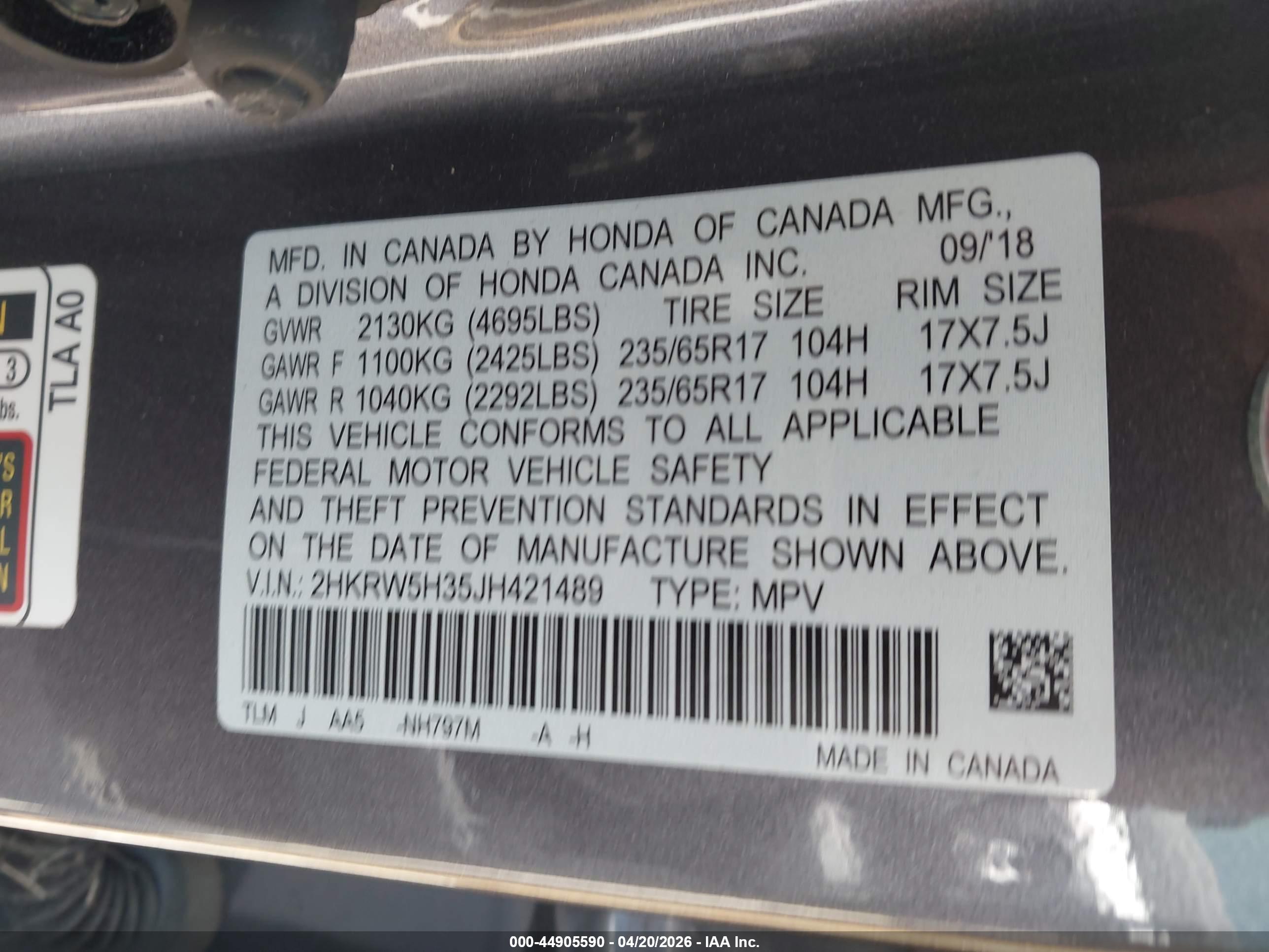HONDA CR-V image 9