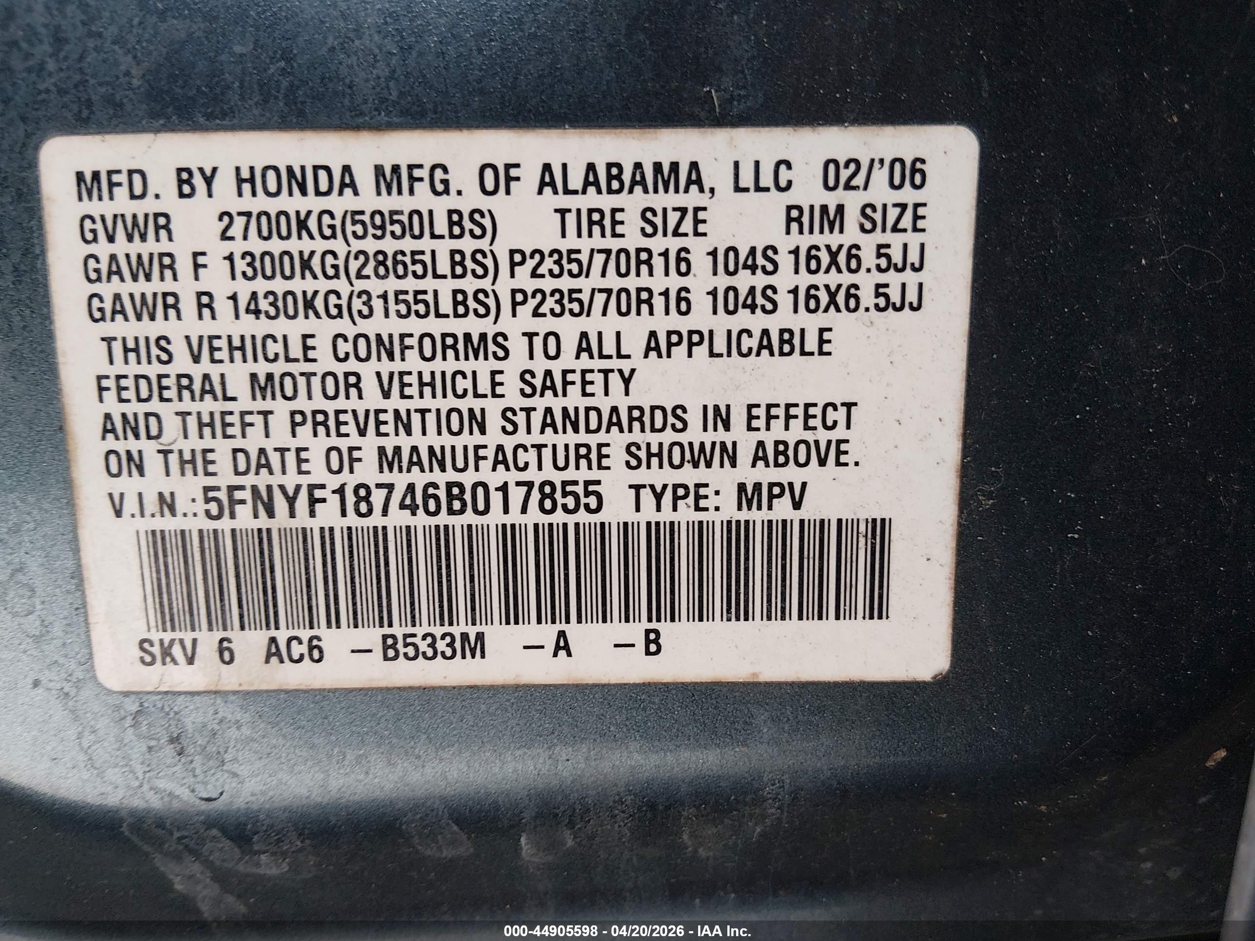 HONDA PILOT image 9