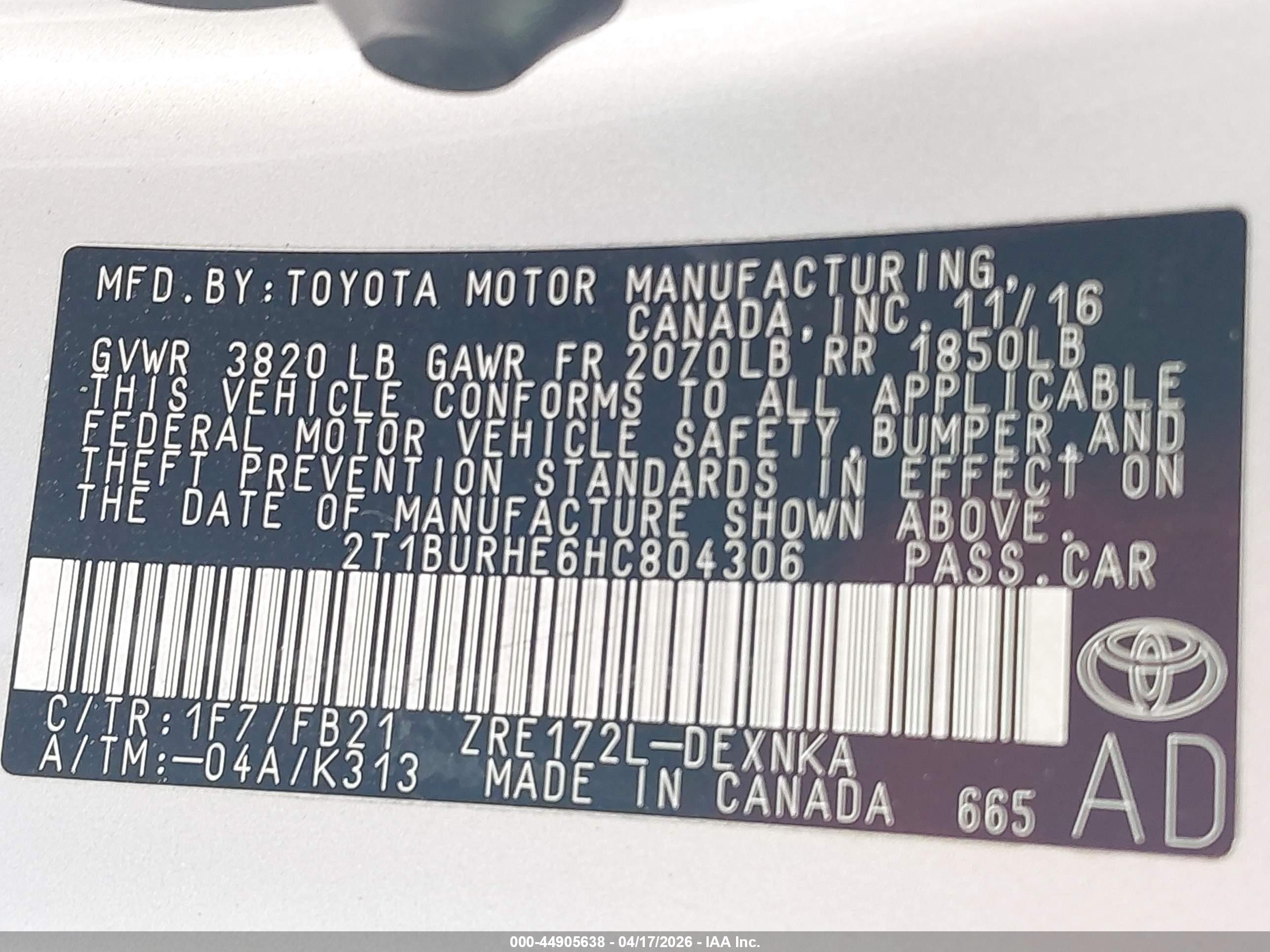 TOYOTA COROLLA image 9
