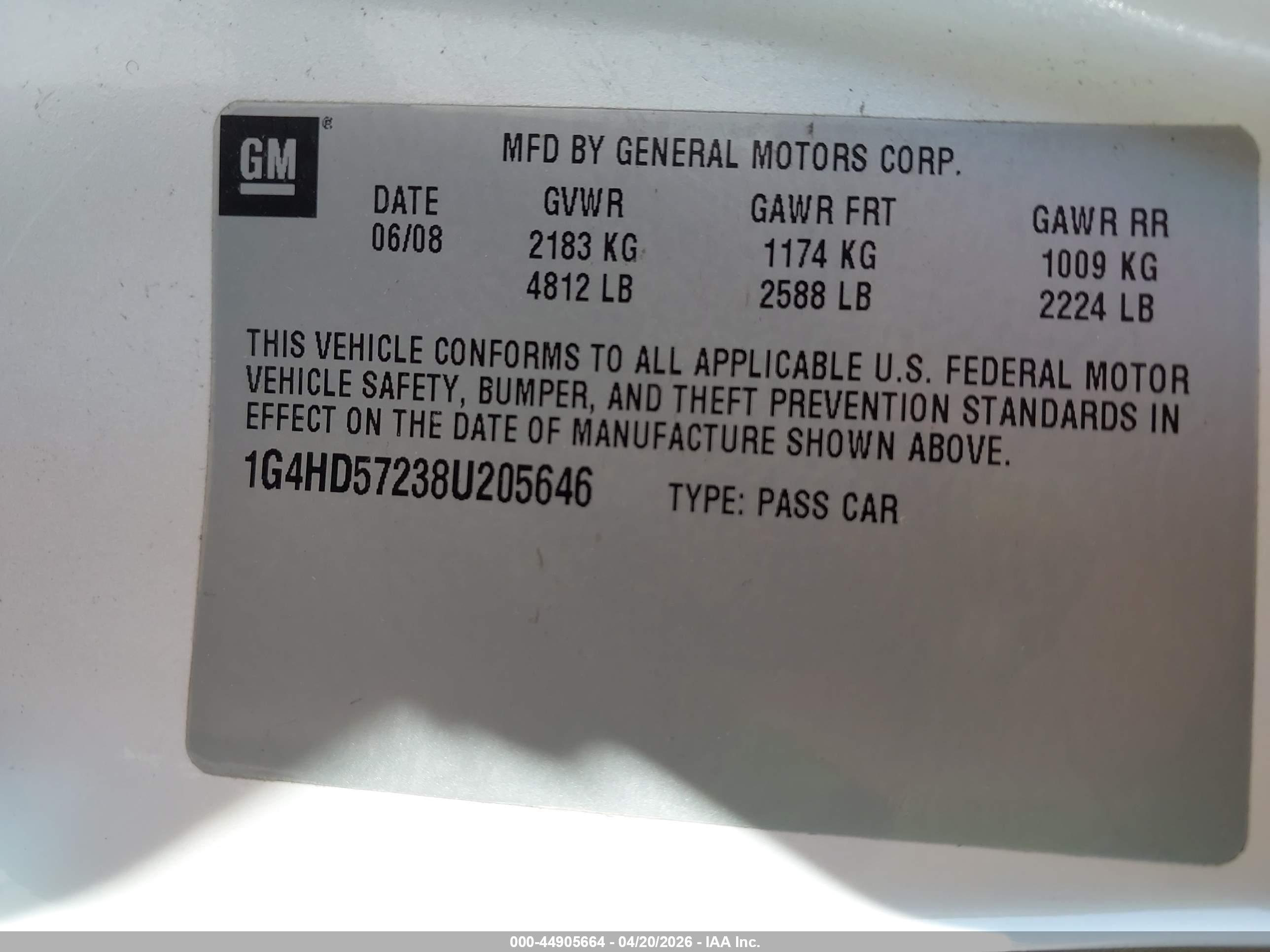 BUICK LUCERNE image 9