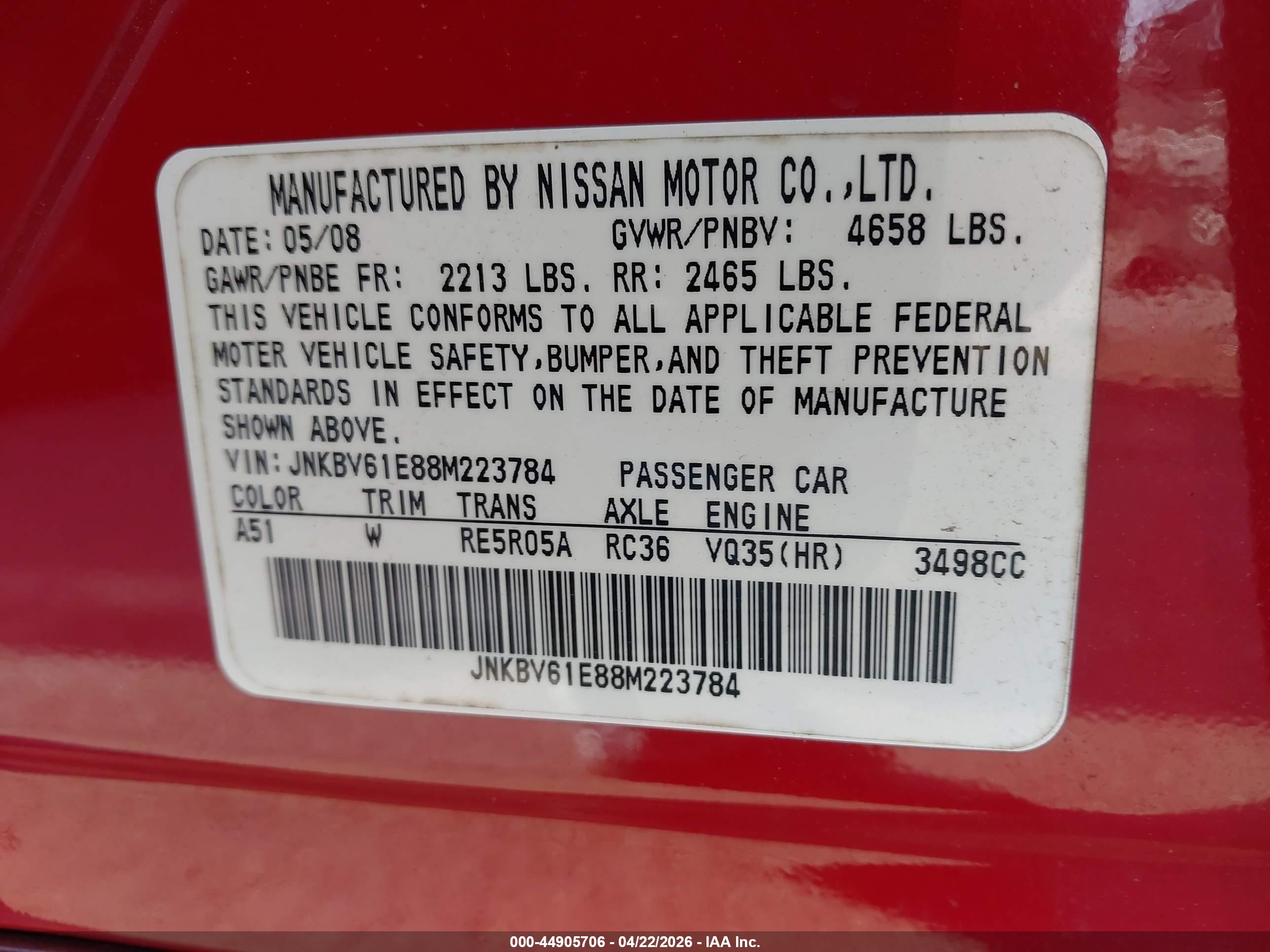 INFINITI G35 image 9