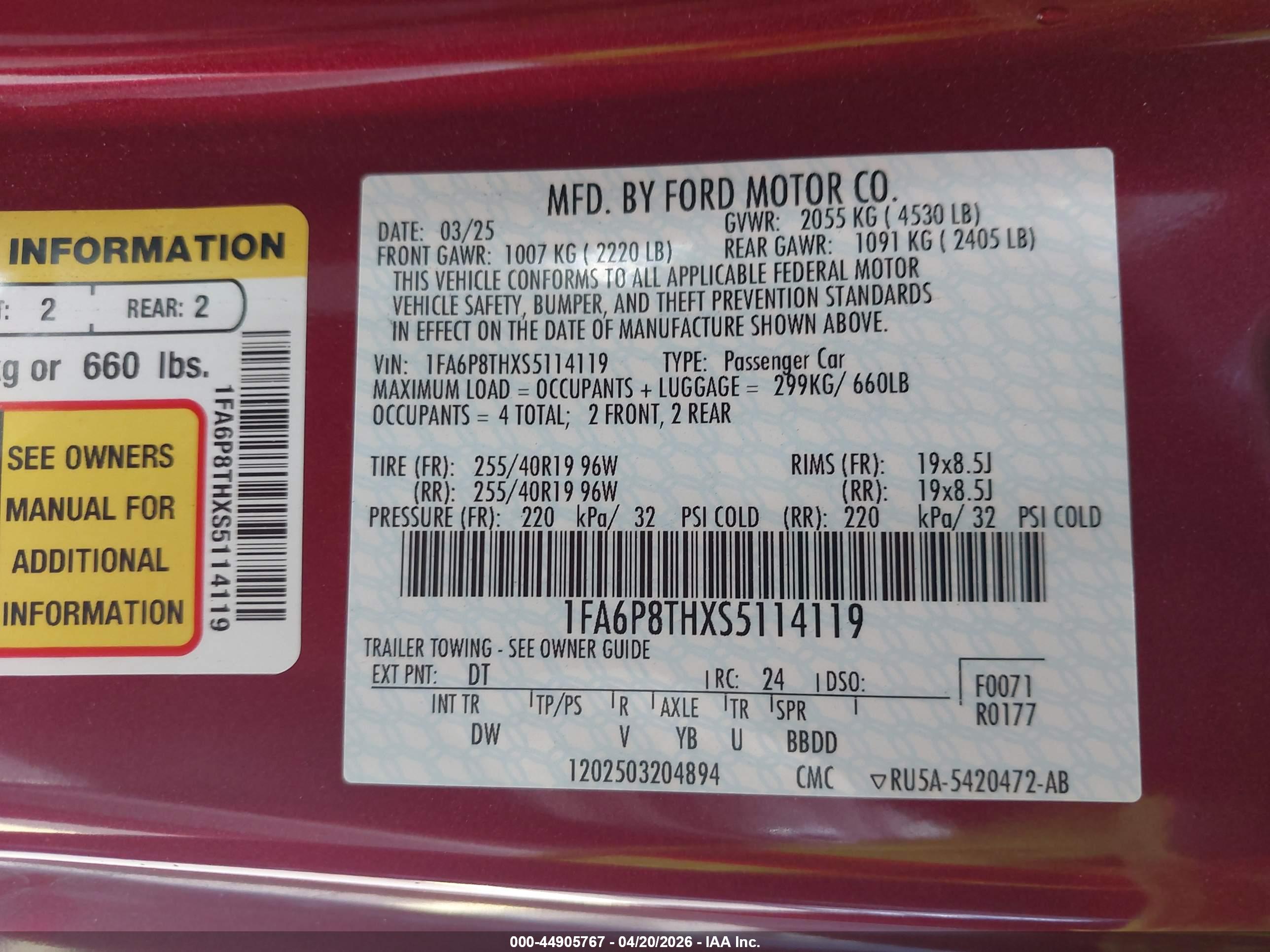 FORD MUSTANG image 9