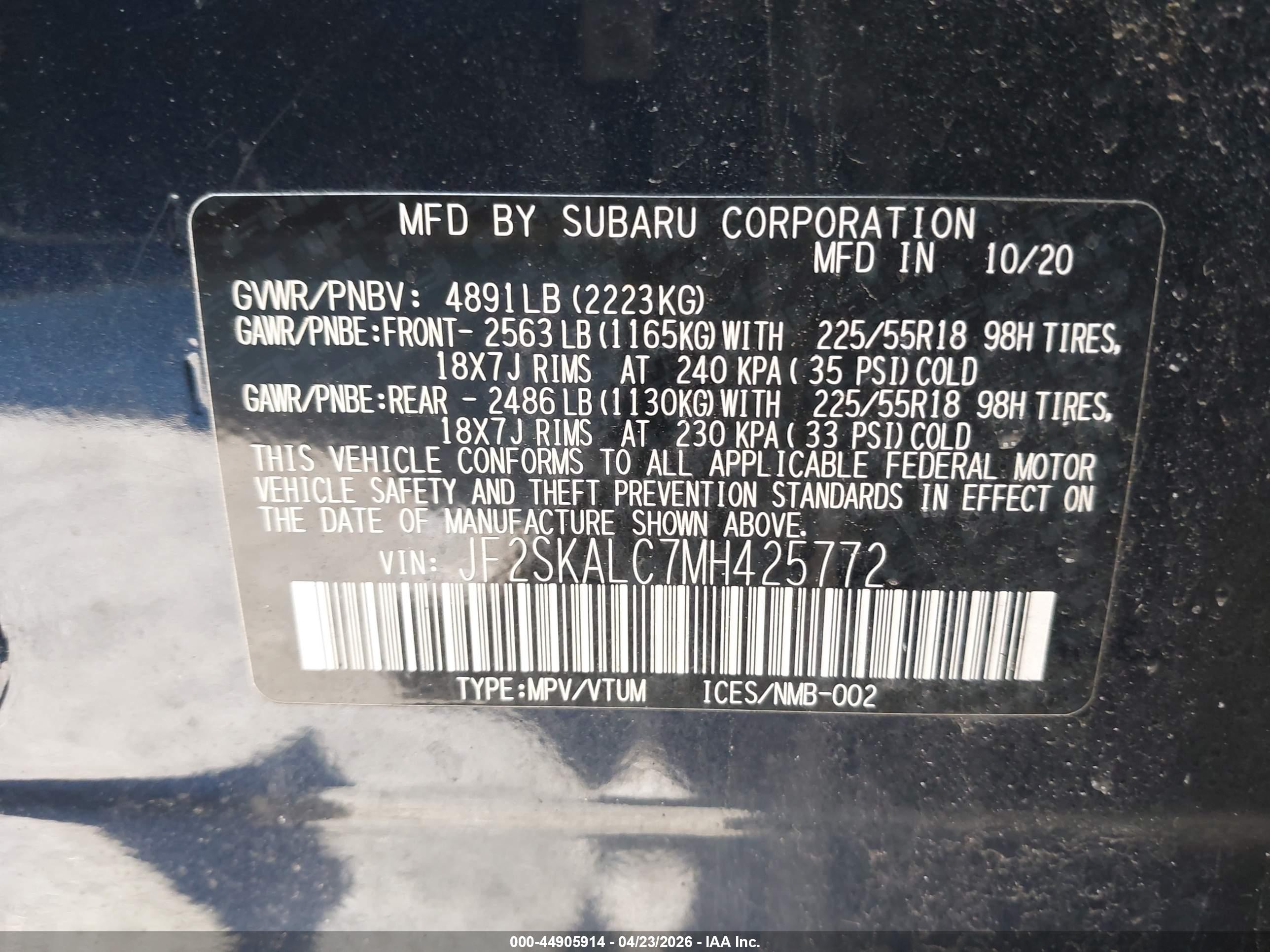 SUBARU FORESTER image 9