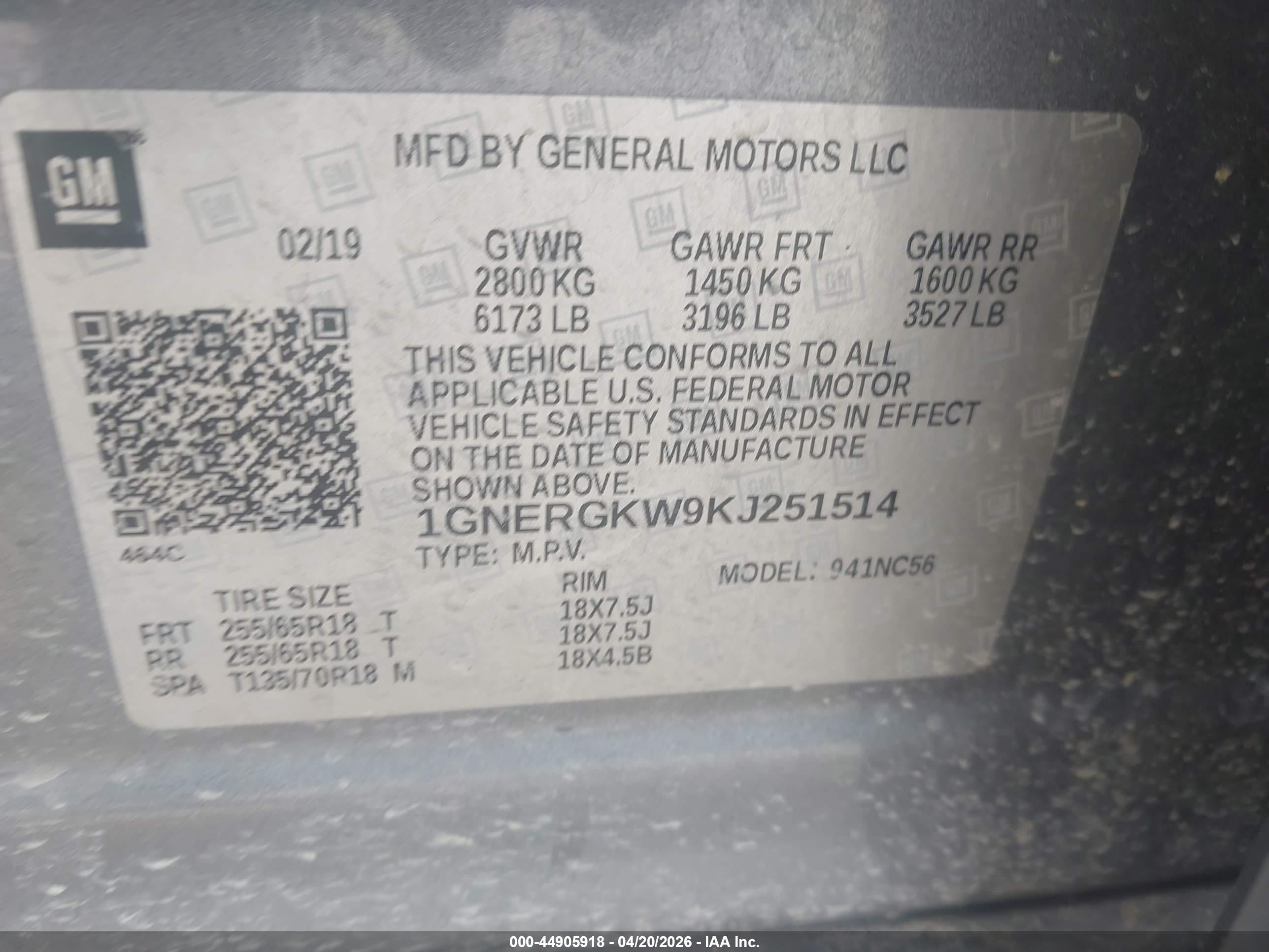 CHEVROLET TRAVERSE image 9