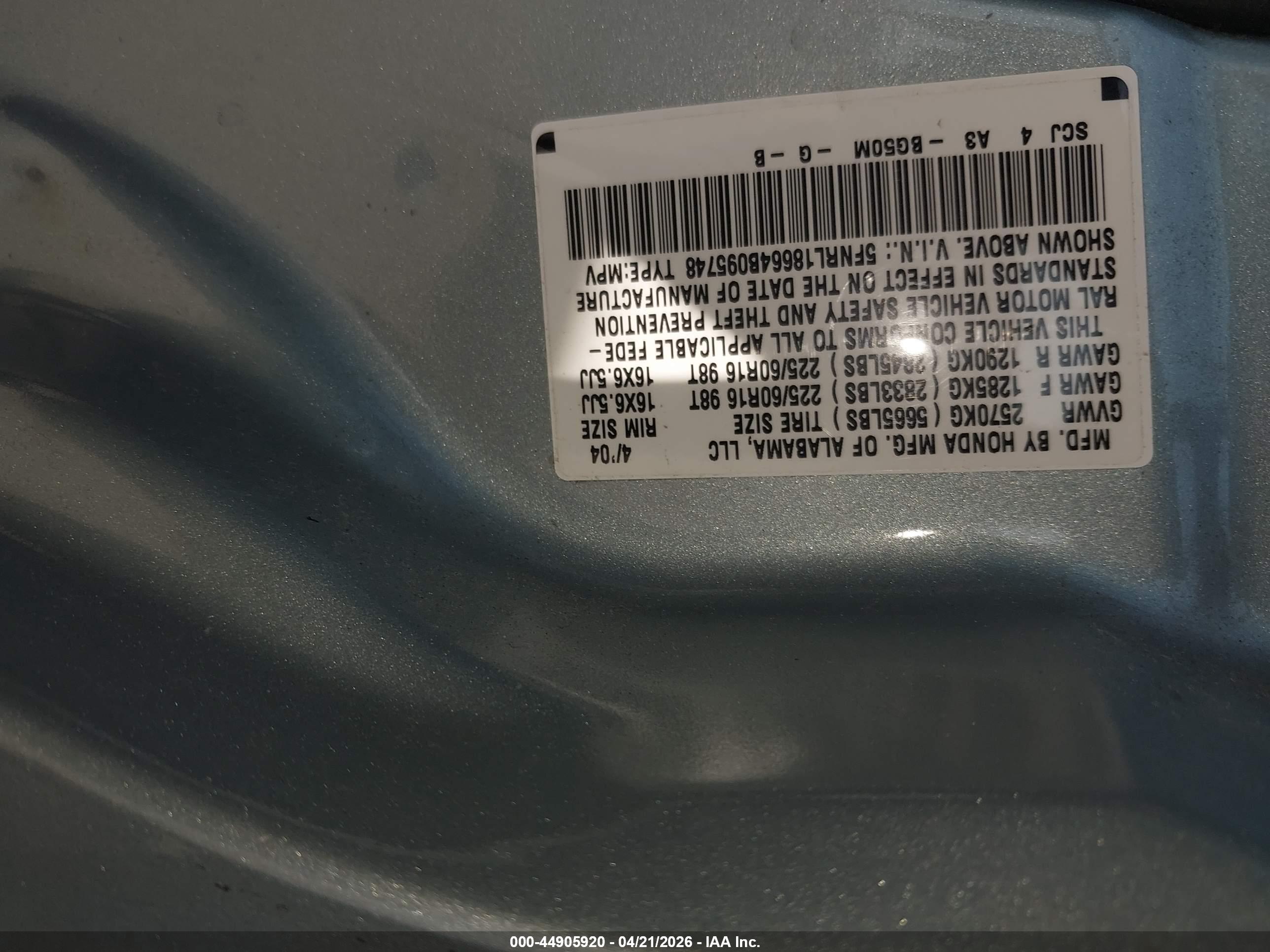 HONDA ODYSSEY image 9