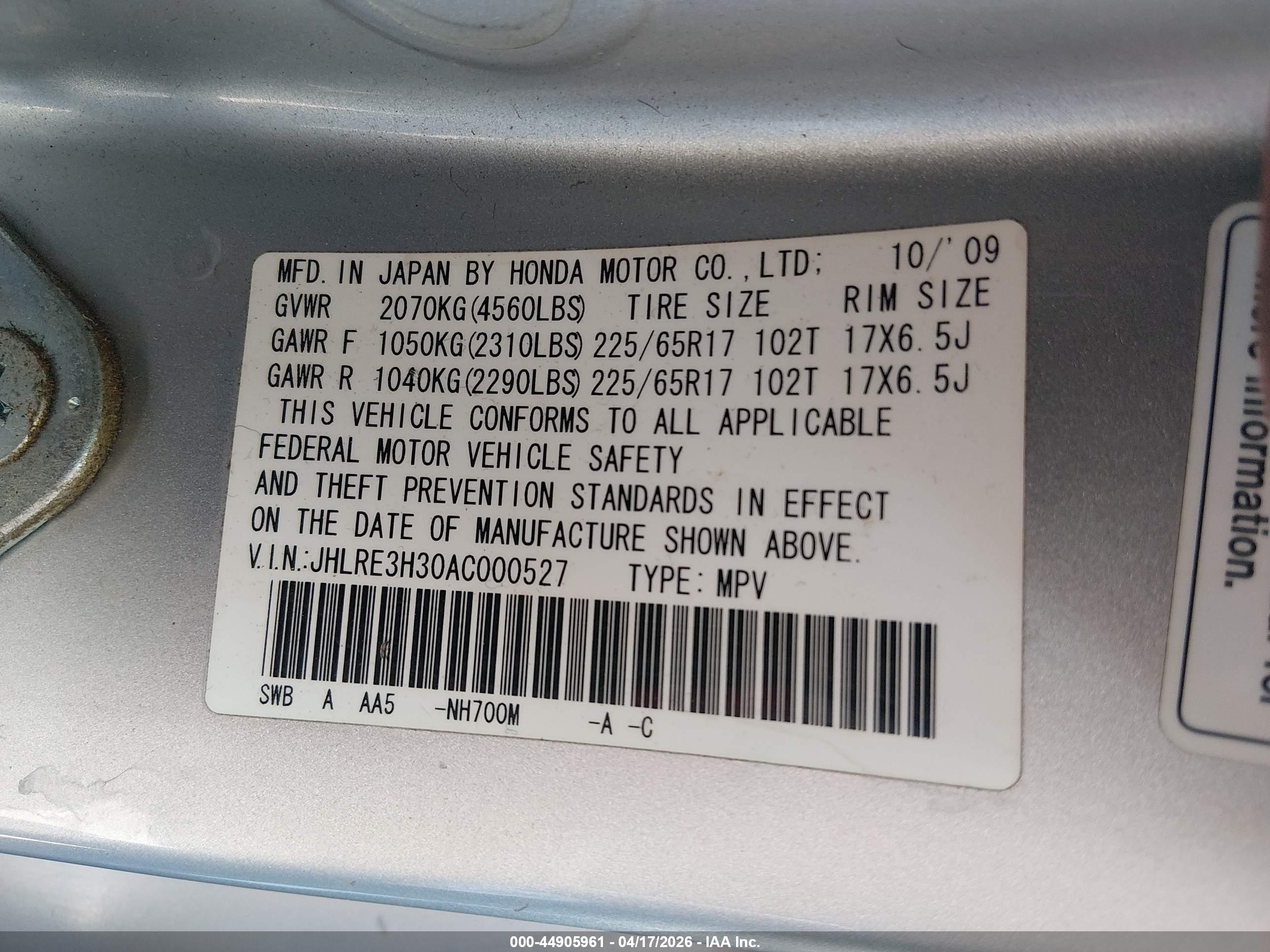 HONDA CR-V image 9