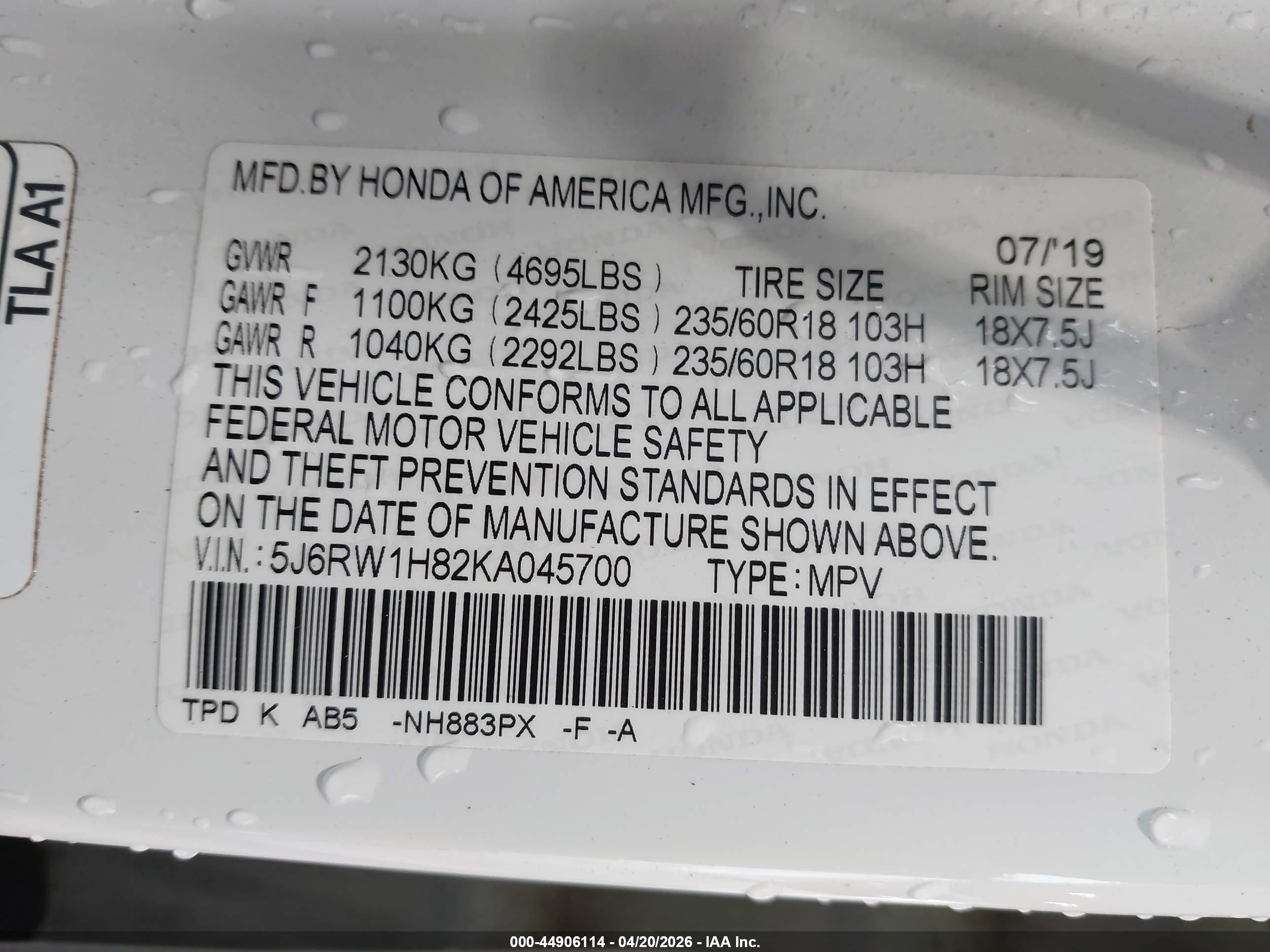 HONDA CR-V image 9