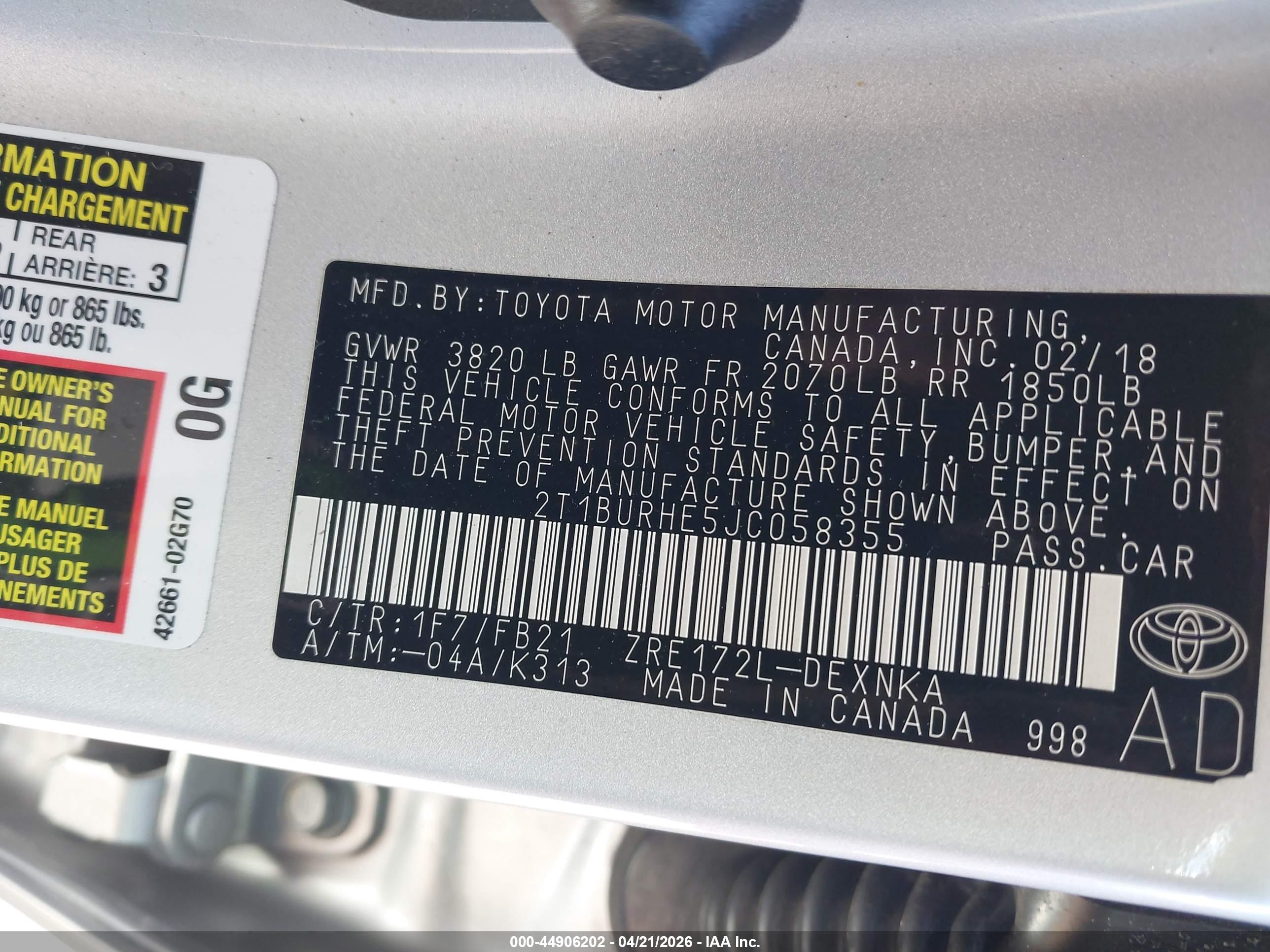 TOYOTA COROLLA image 9