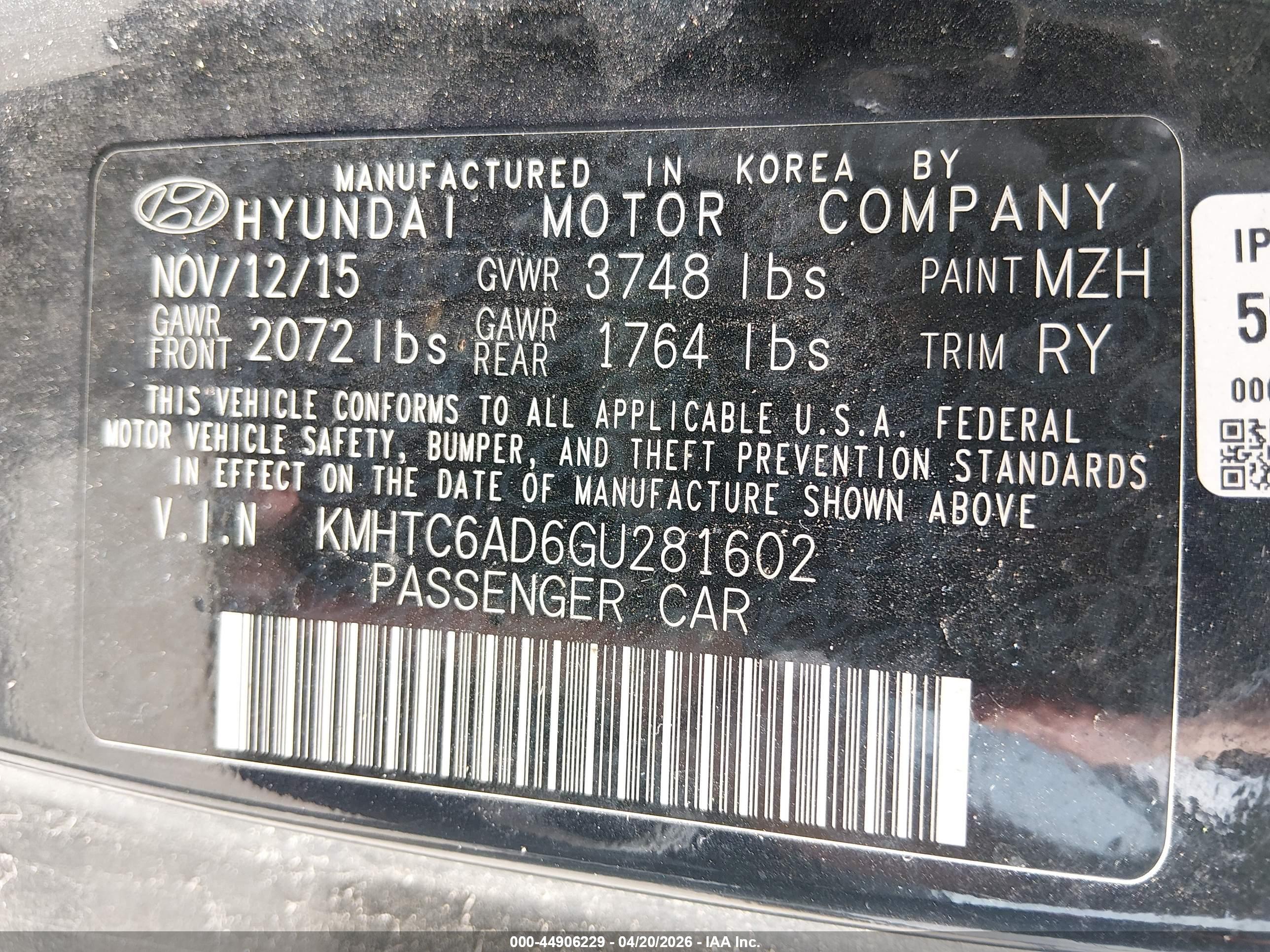 HYUNDAI VELOSTER image 9