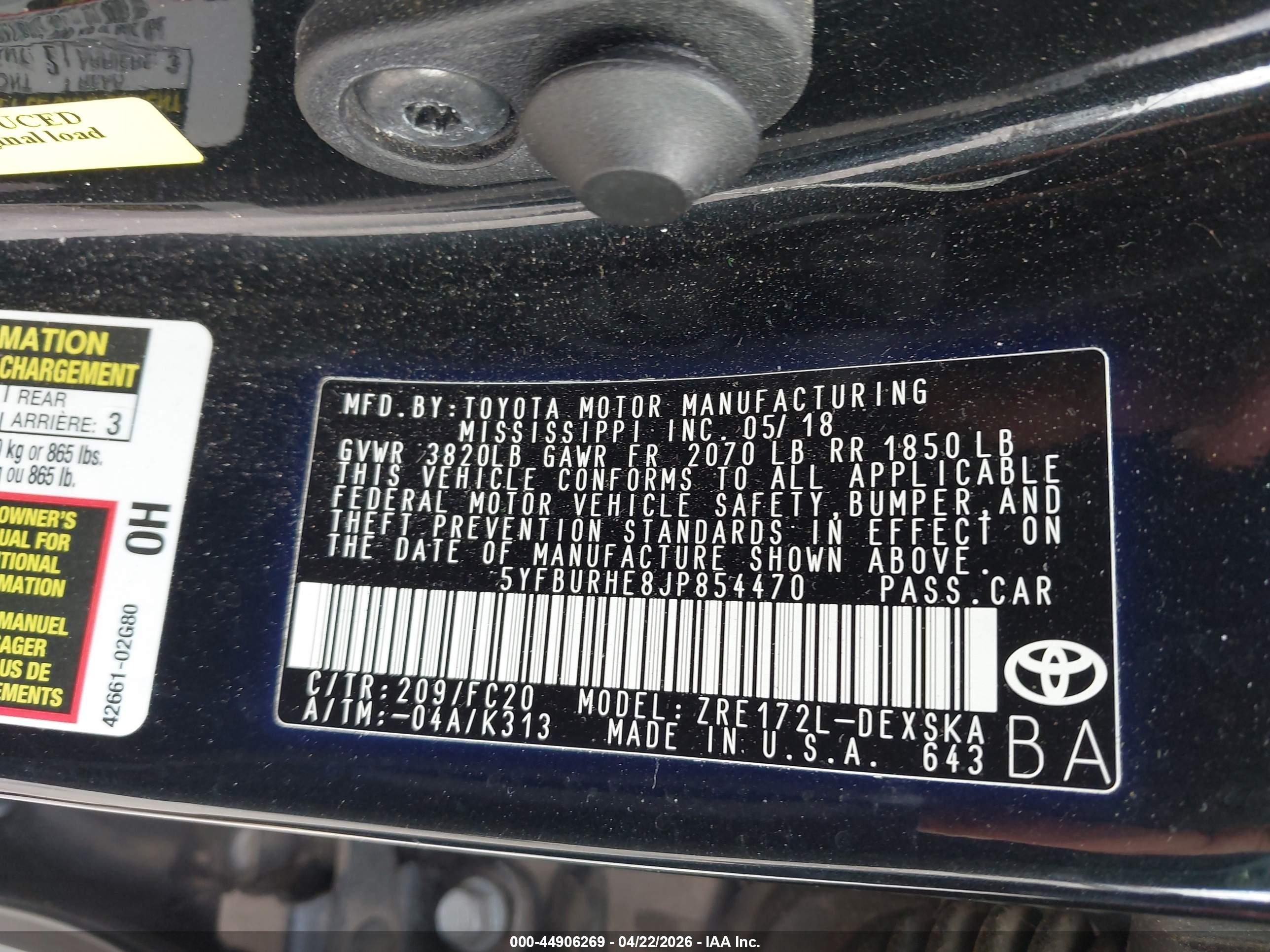 TOYOTA COROLLA image 9