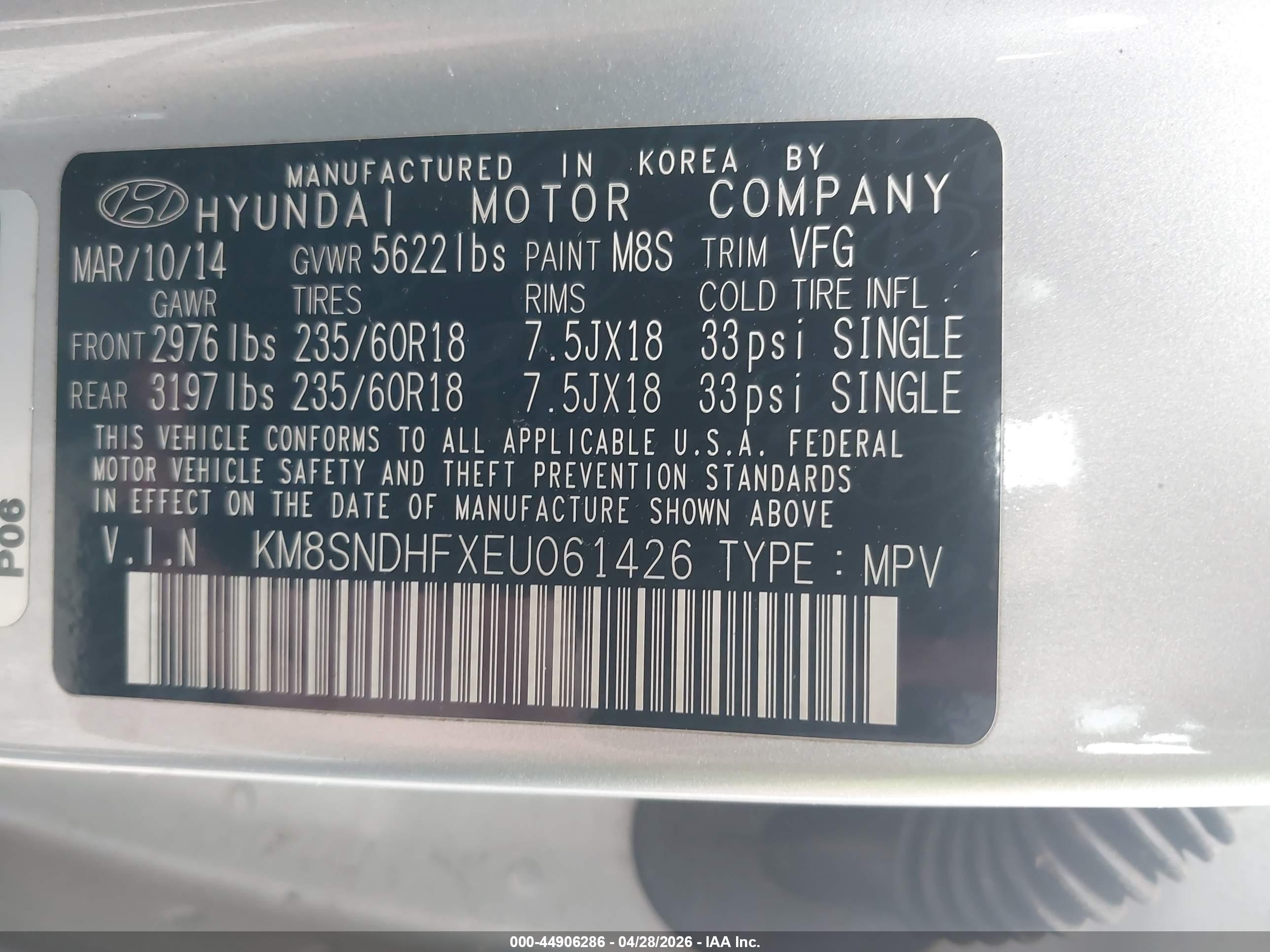 HYUNDAI SANTA image 9
