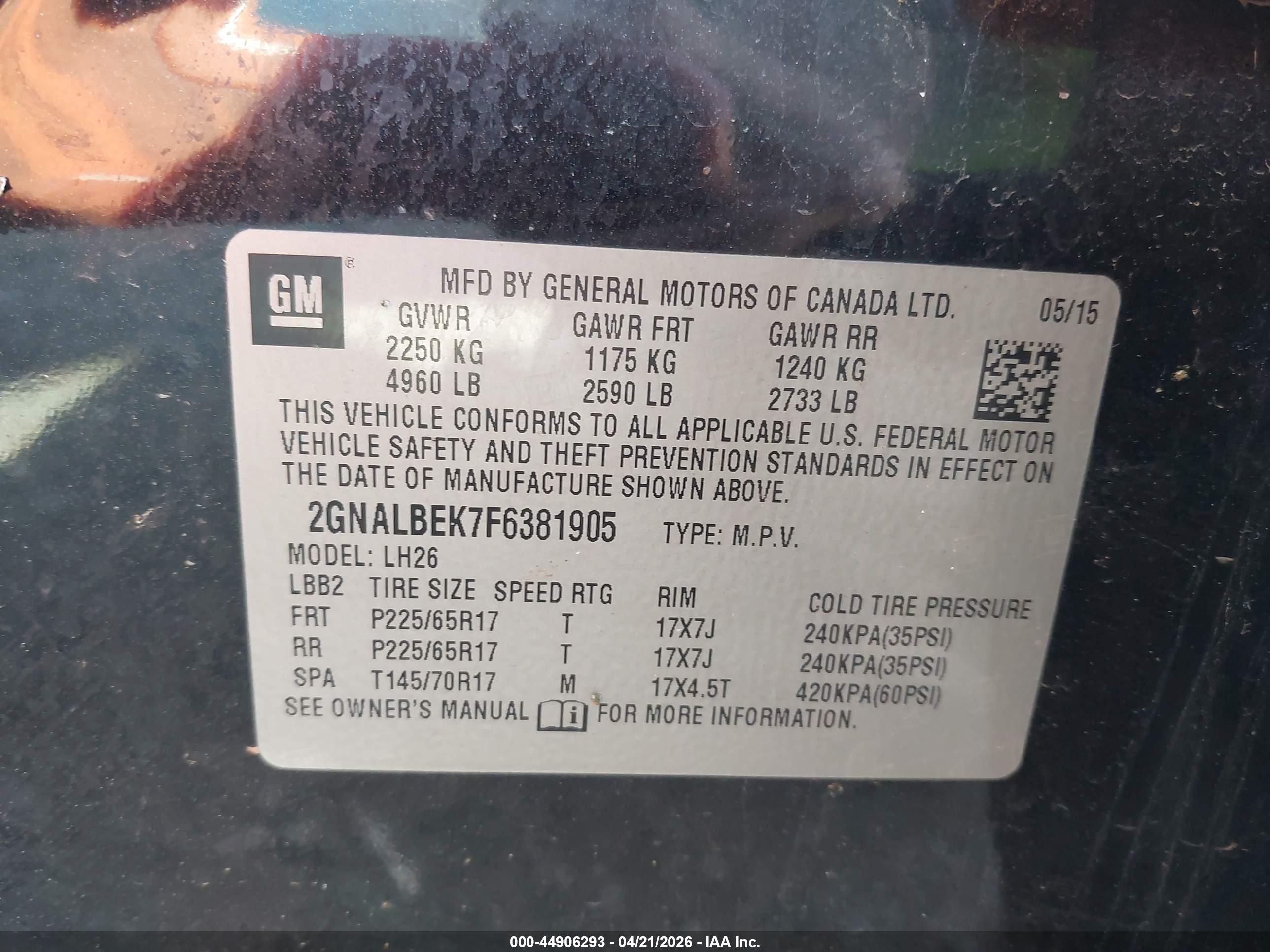 CHEVROLET EQUINOX image 9
