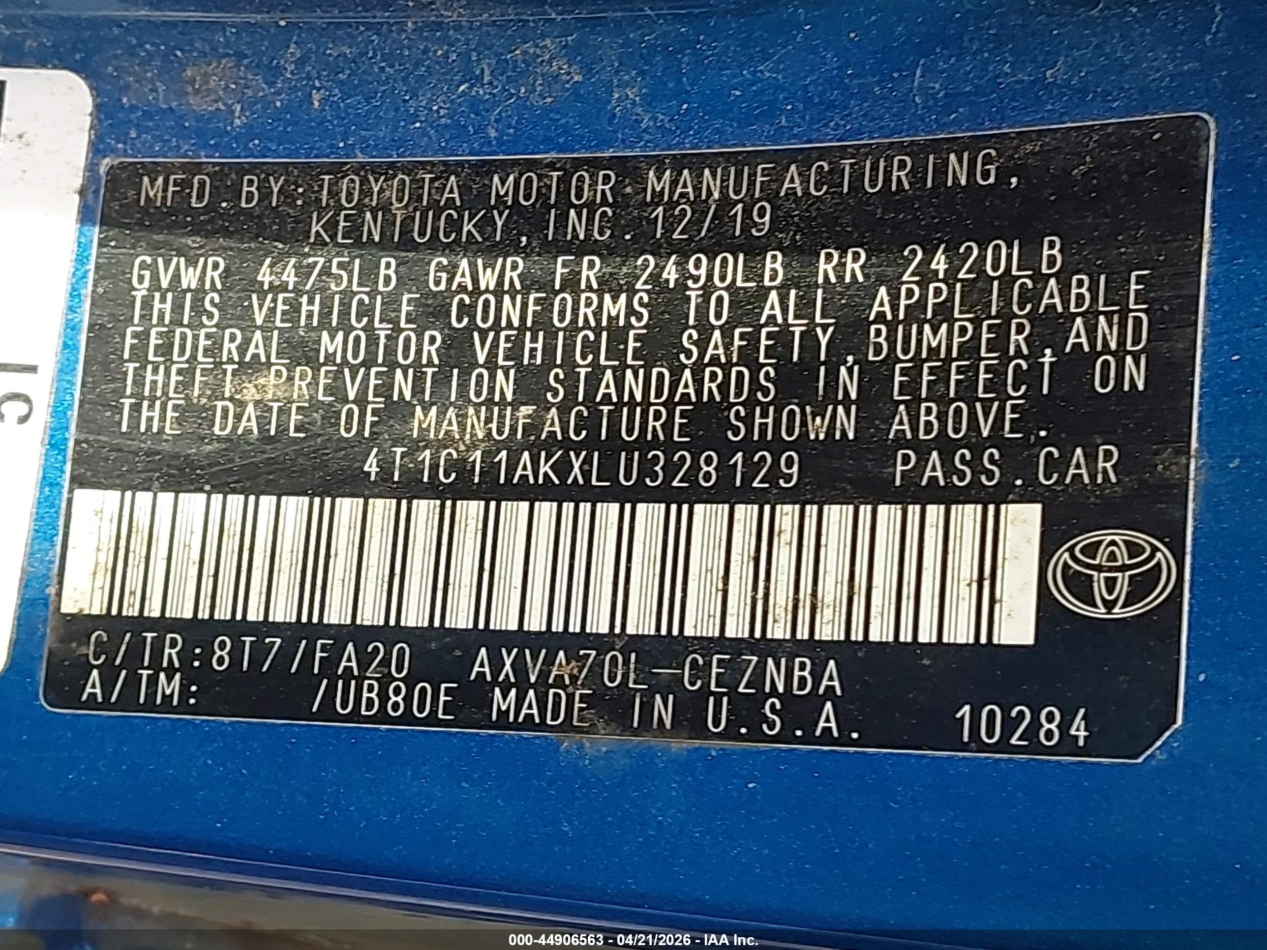 TOYOTA CAMRY image 9