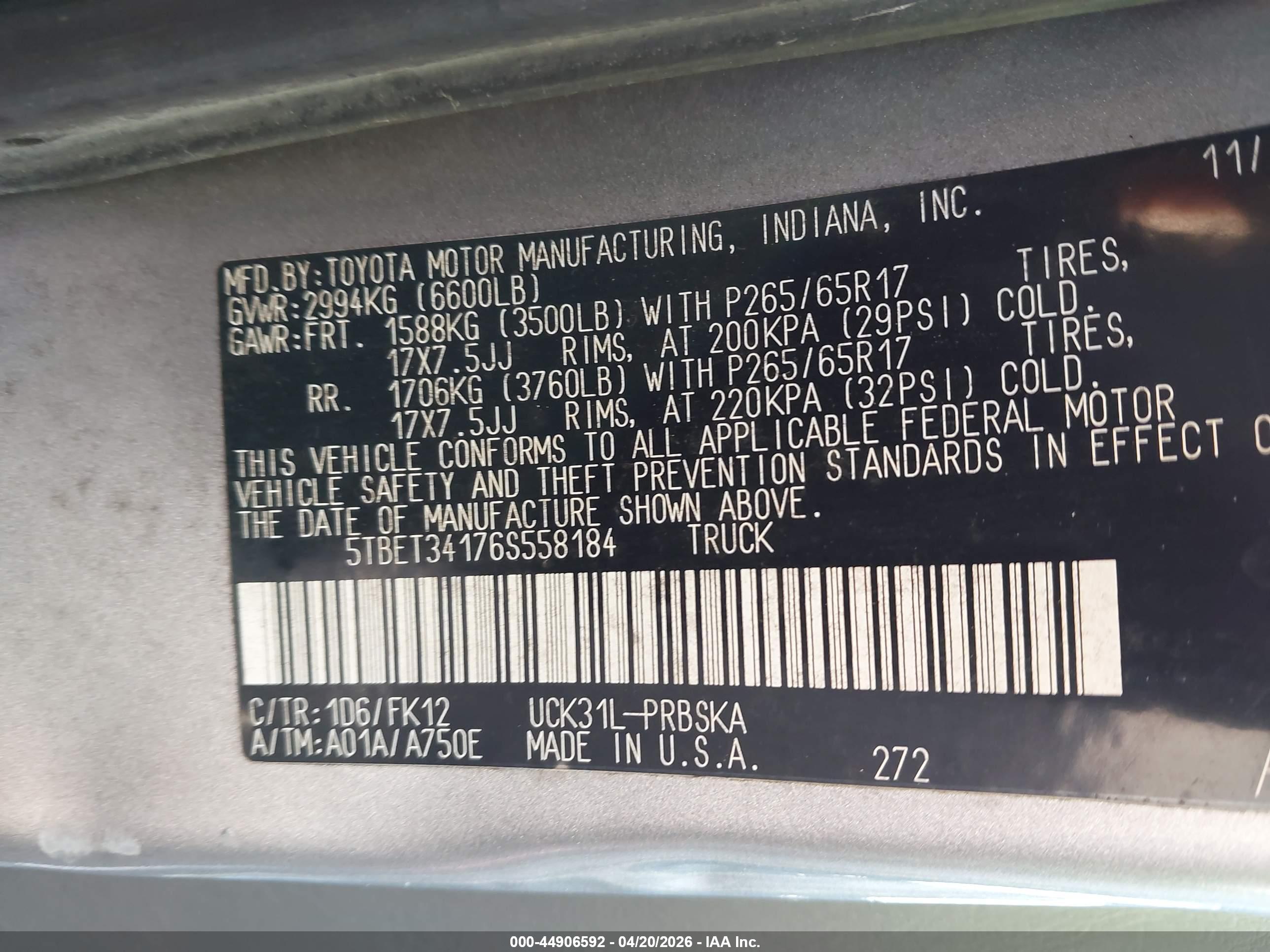 TOYOTA TUNDRA image 9