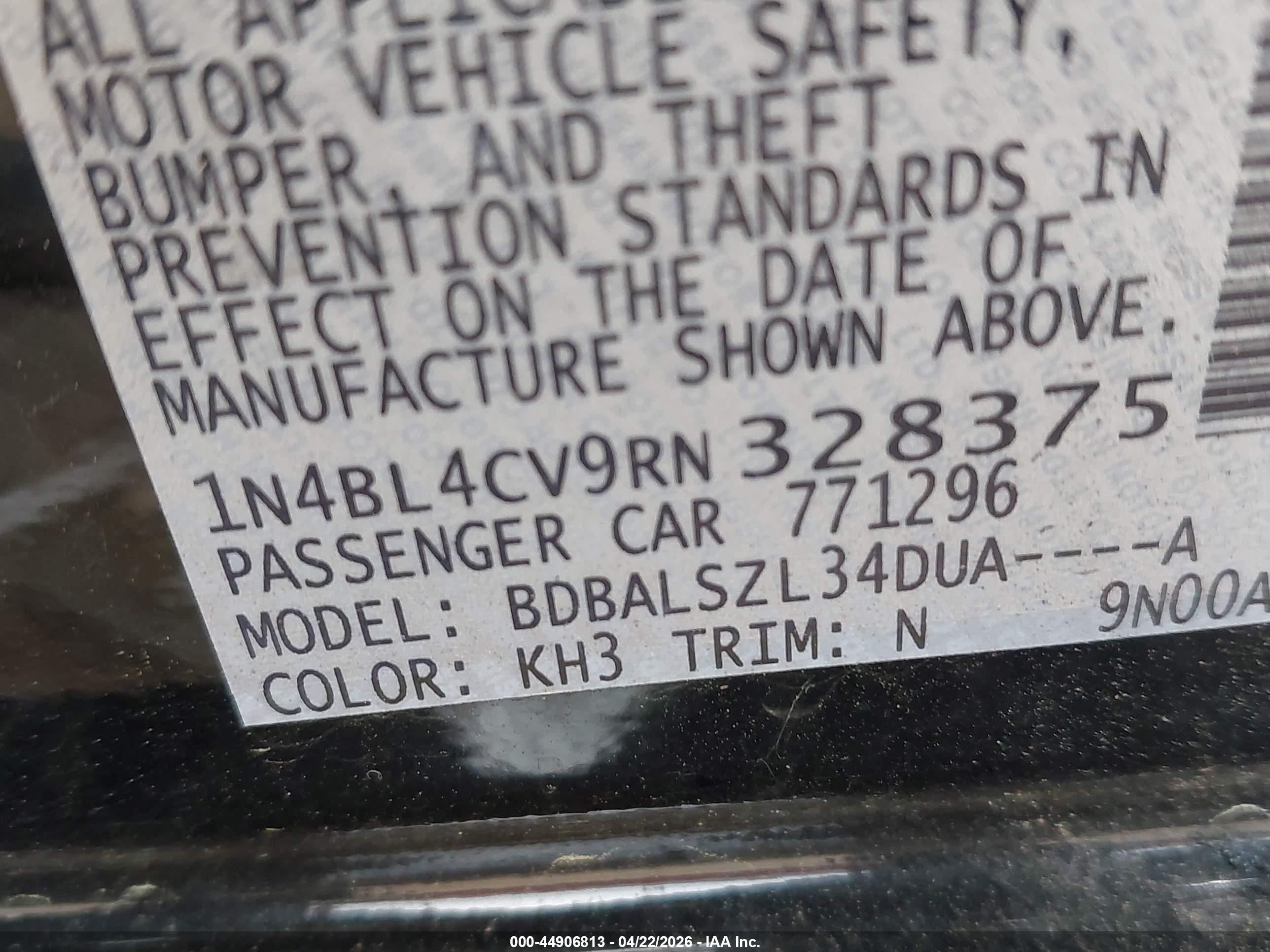 NISSAN ALTIMA image 9