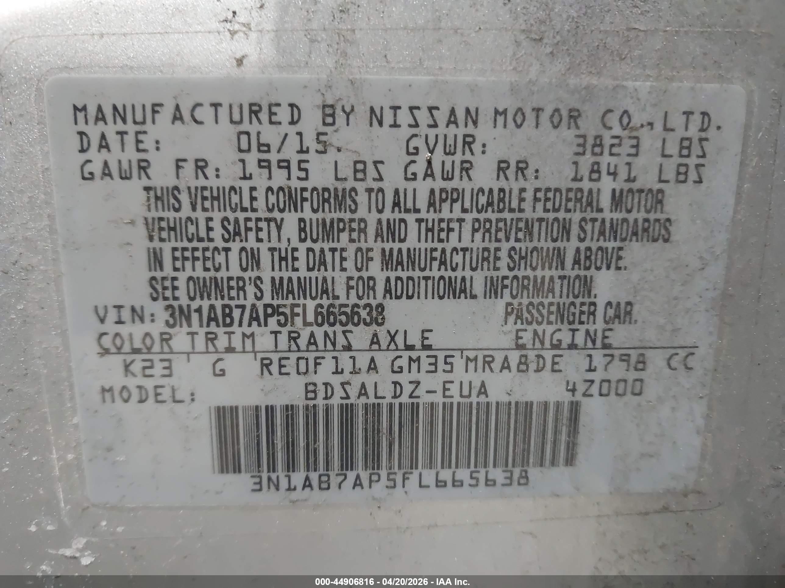 NISSAN SENTRA image 9