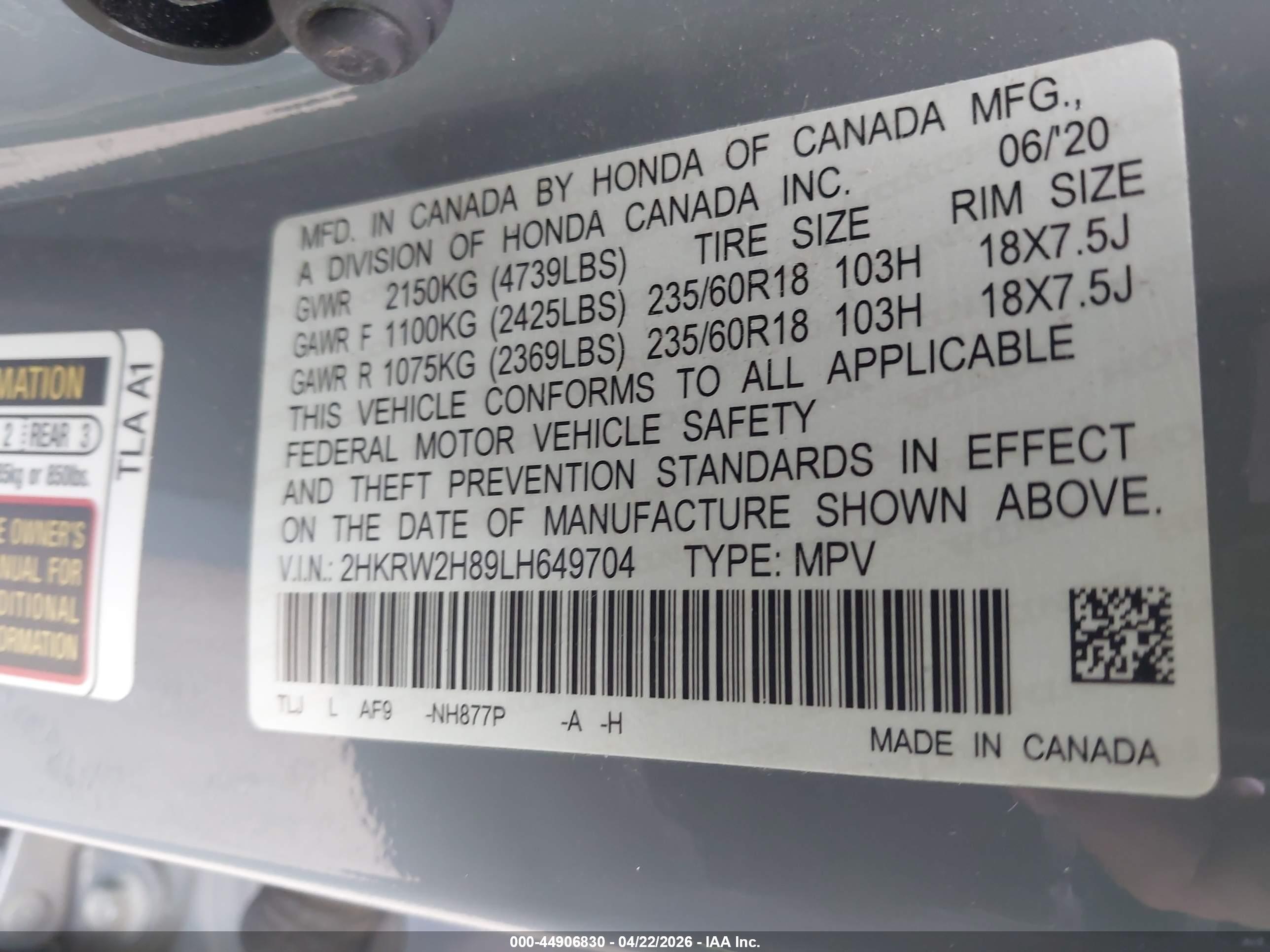 HONDA CR-V image 9