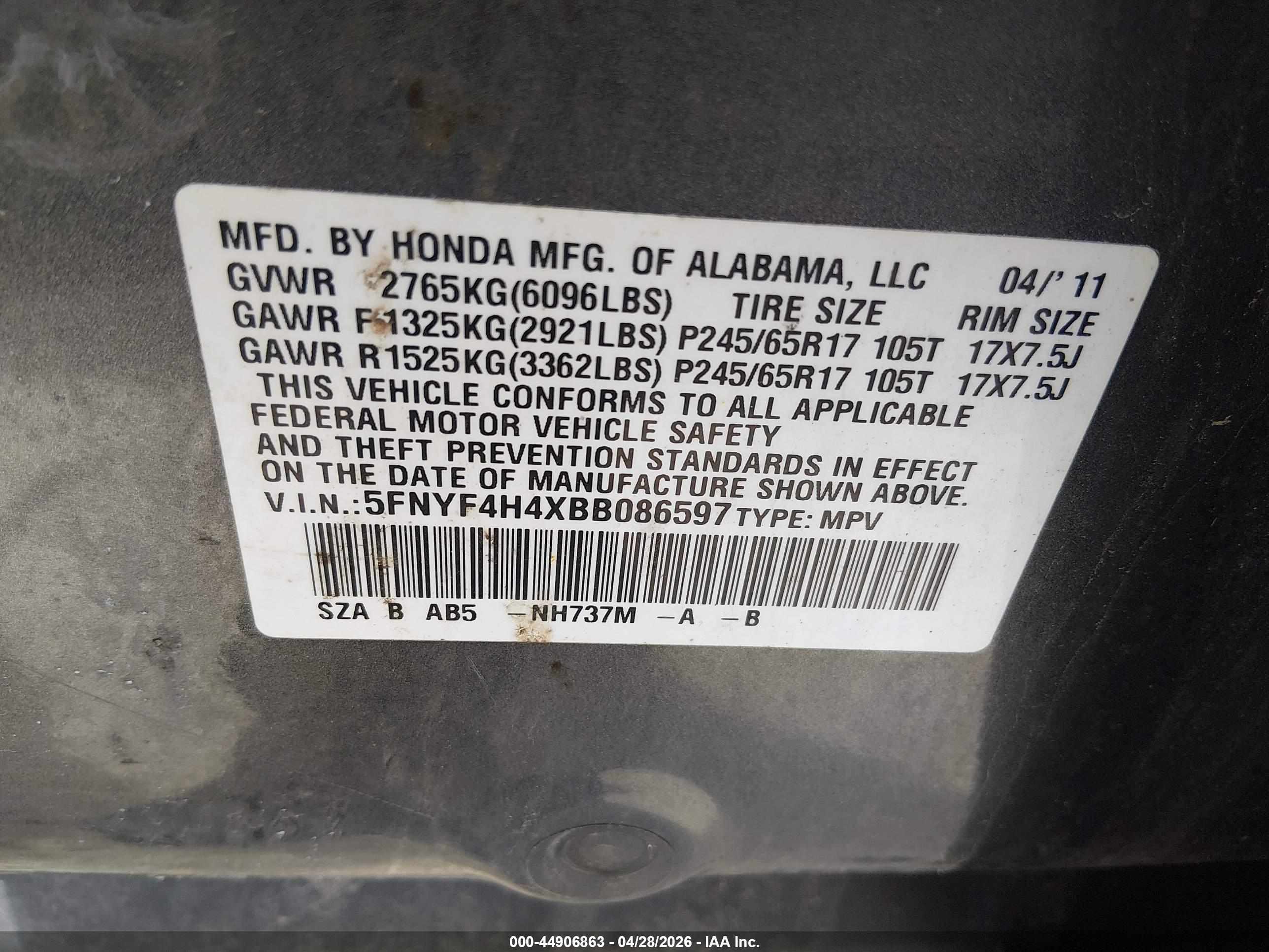 HONDA PILOT image 9