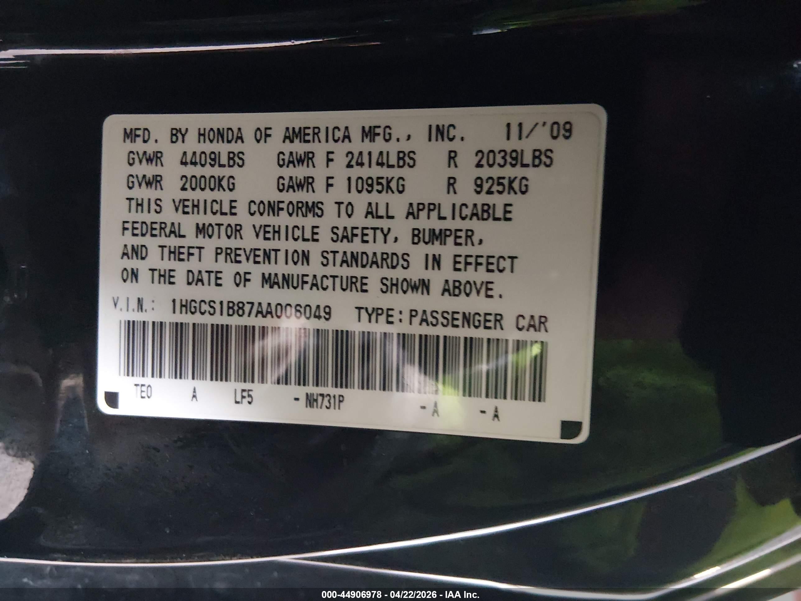 HONDA ACCORD image 9