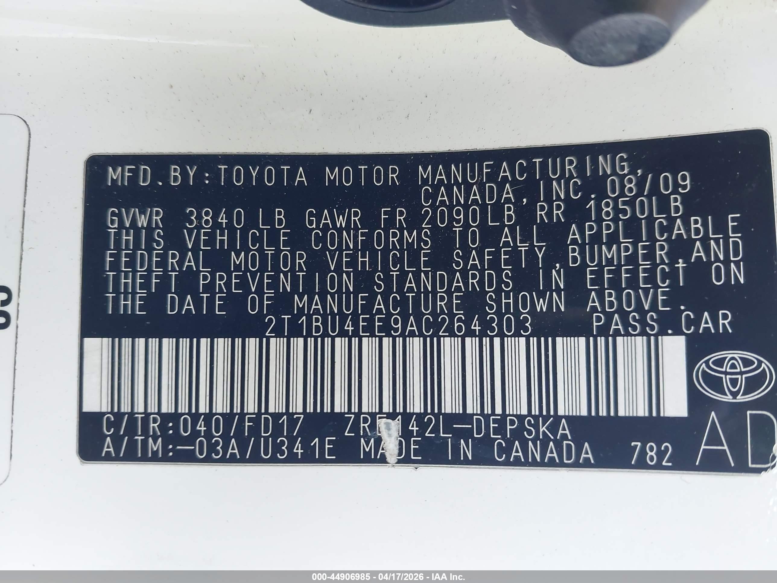 TOYOTA COROLLA image 9