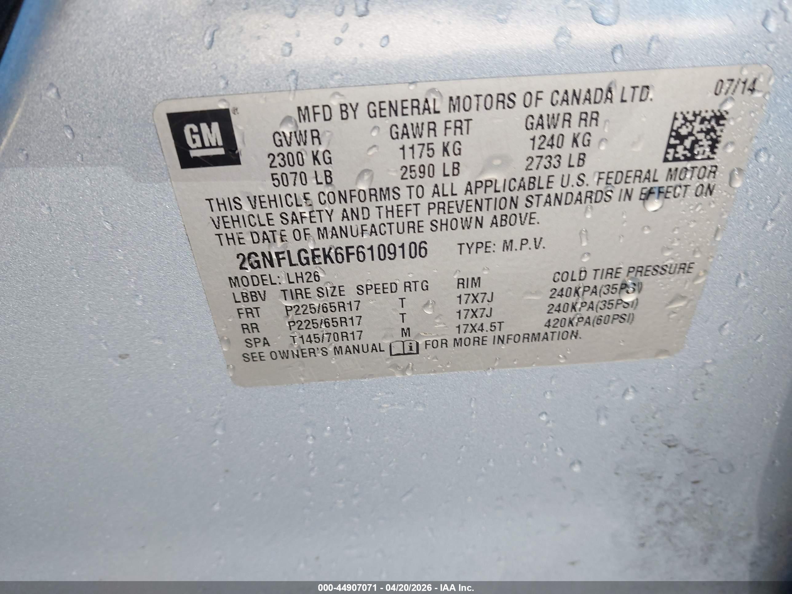 CHEVROLET EQUINOX image 9