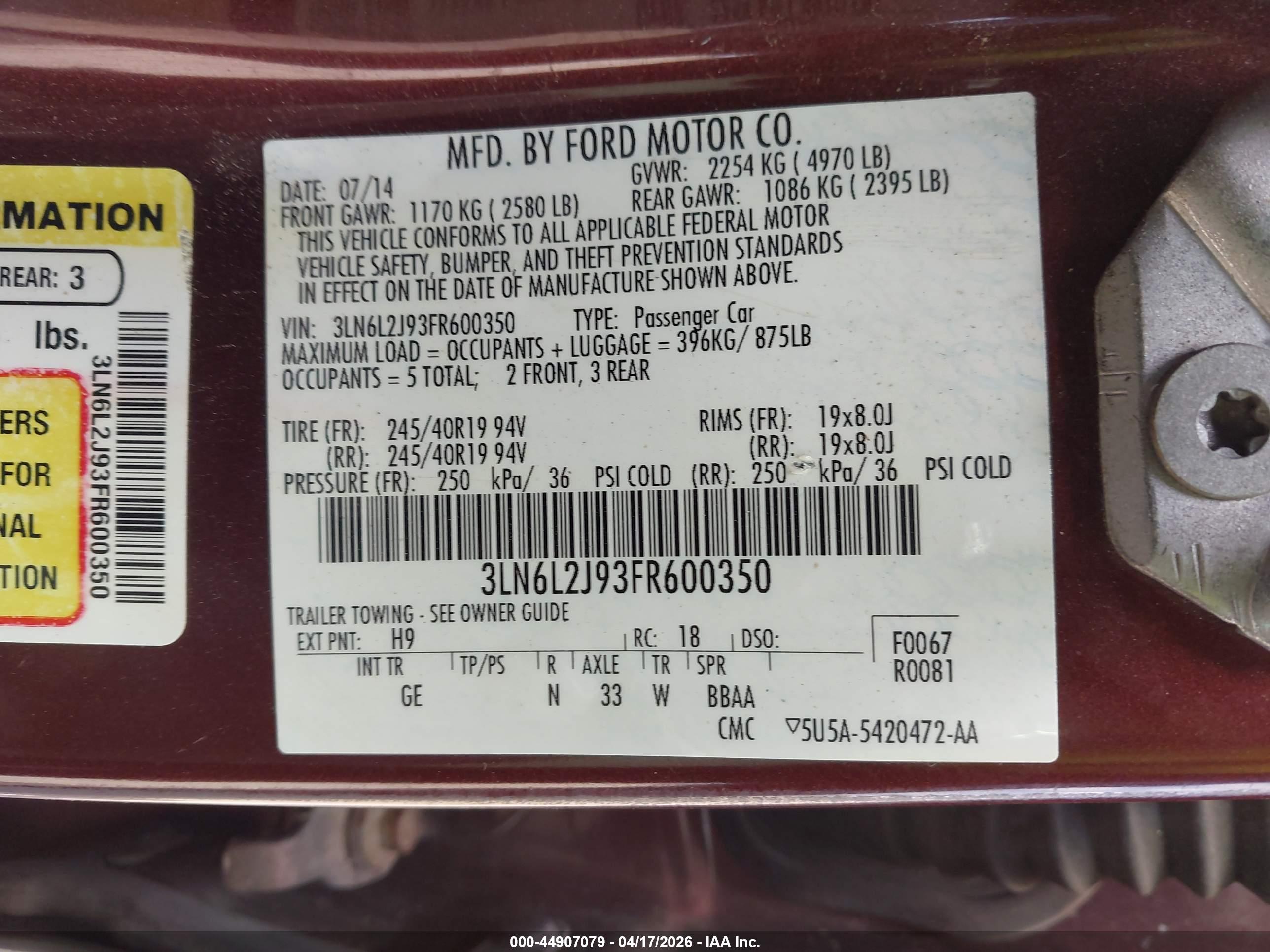 LINCOLN MKZ image 9
