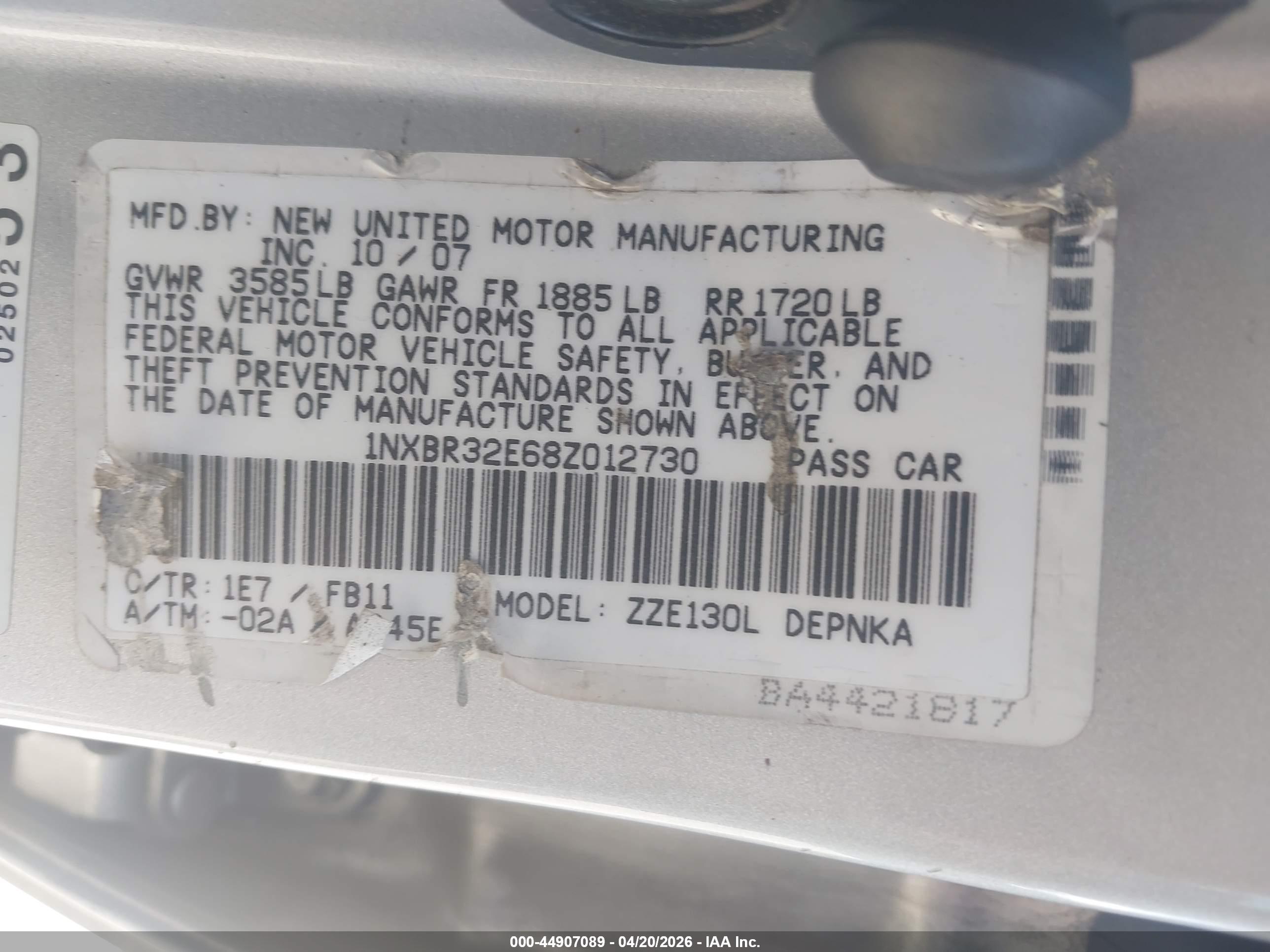 TOYOTA COROLLA image 9