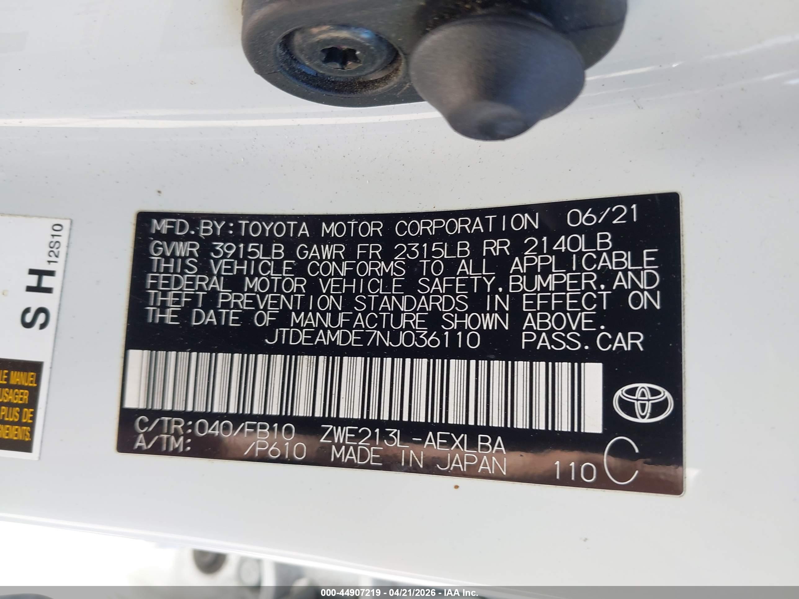 TOYOTA COROLLA image 9