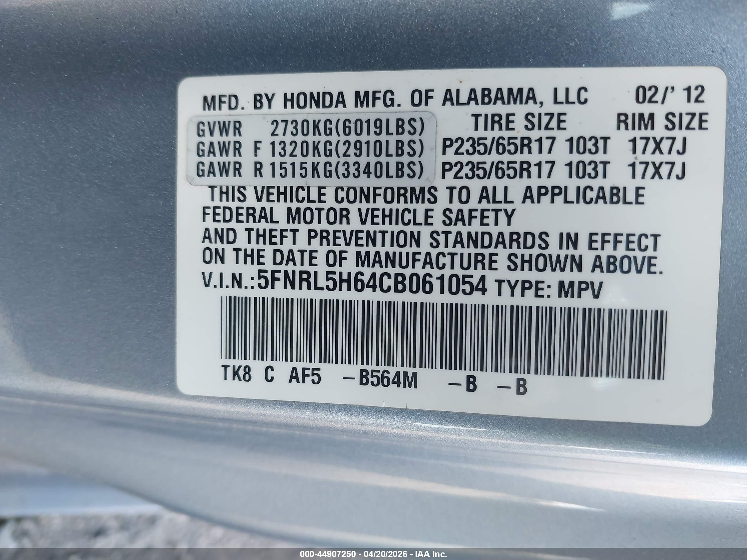 HONDA ODYSSEY image 9