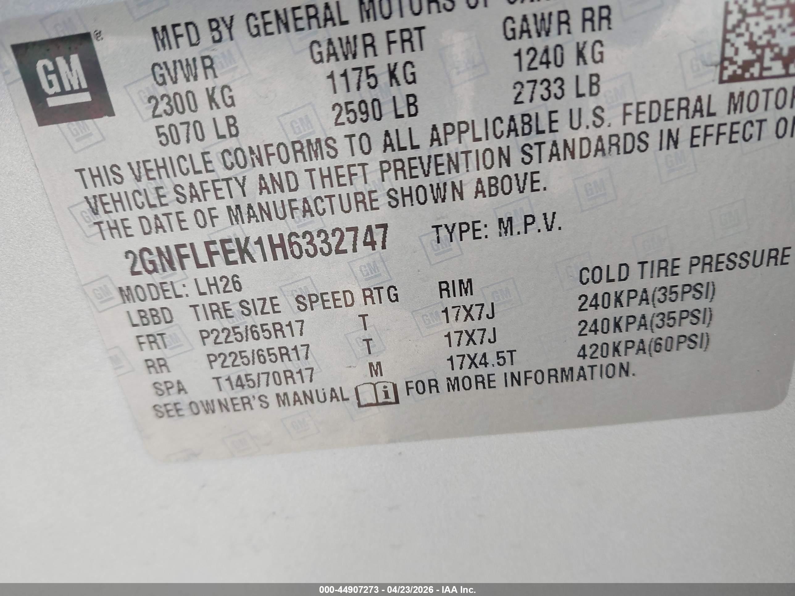 CHEVROLET EQUINOX image 9