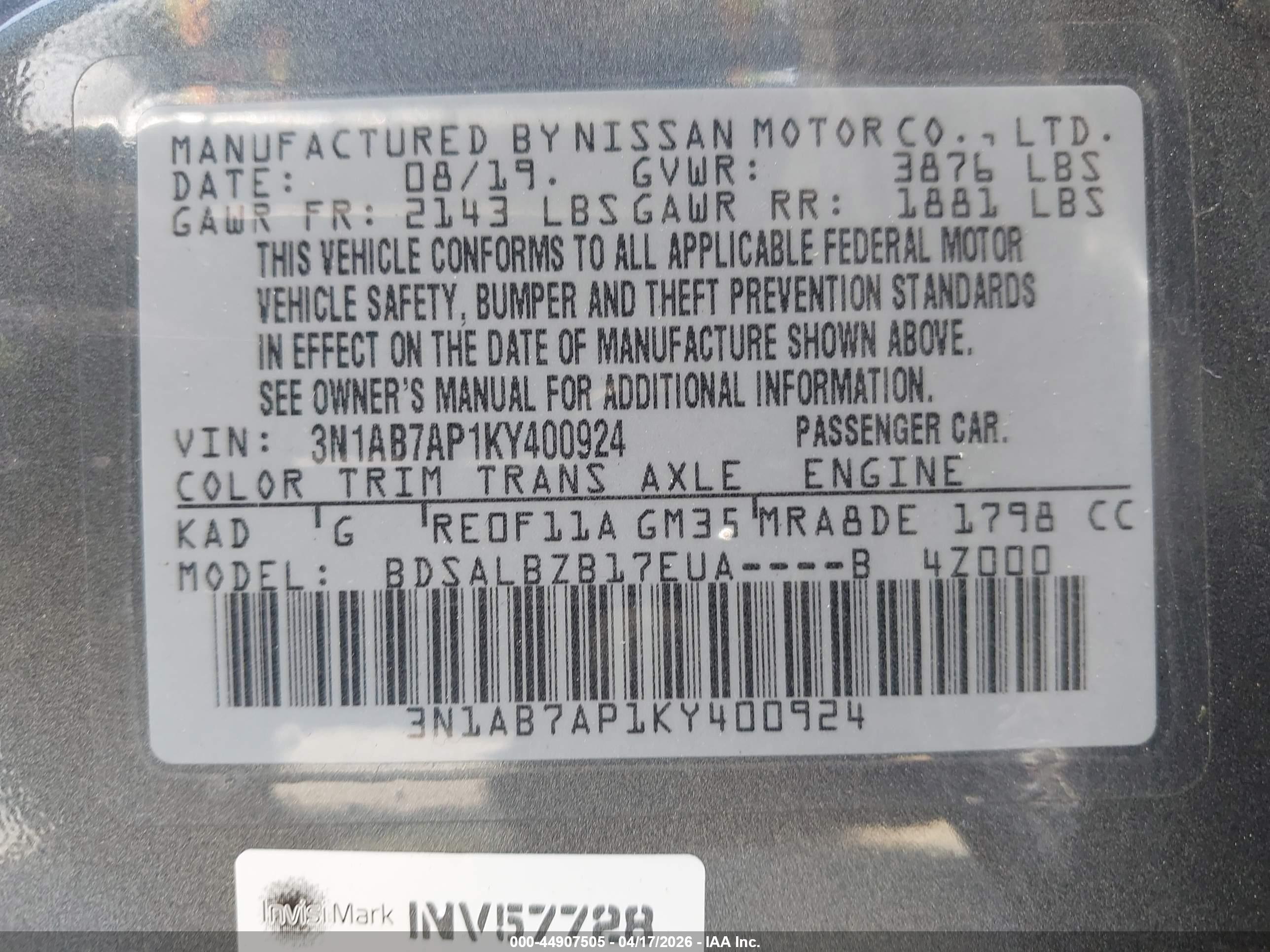 NISSAN SENTRA image 9