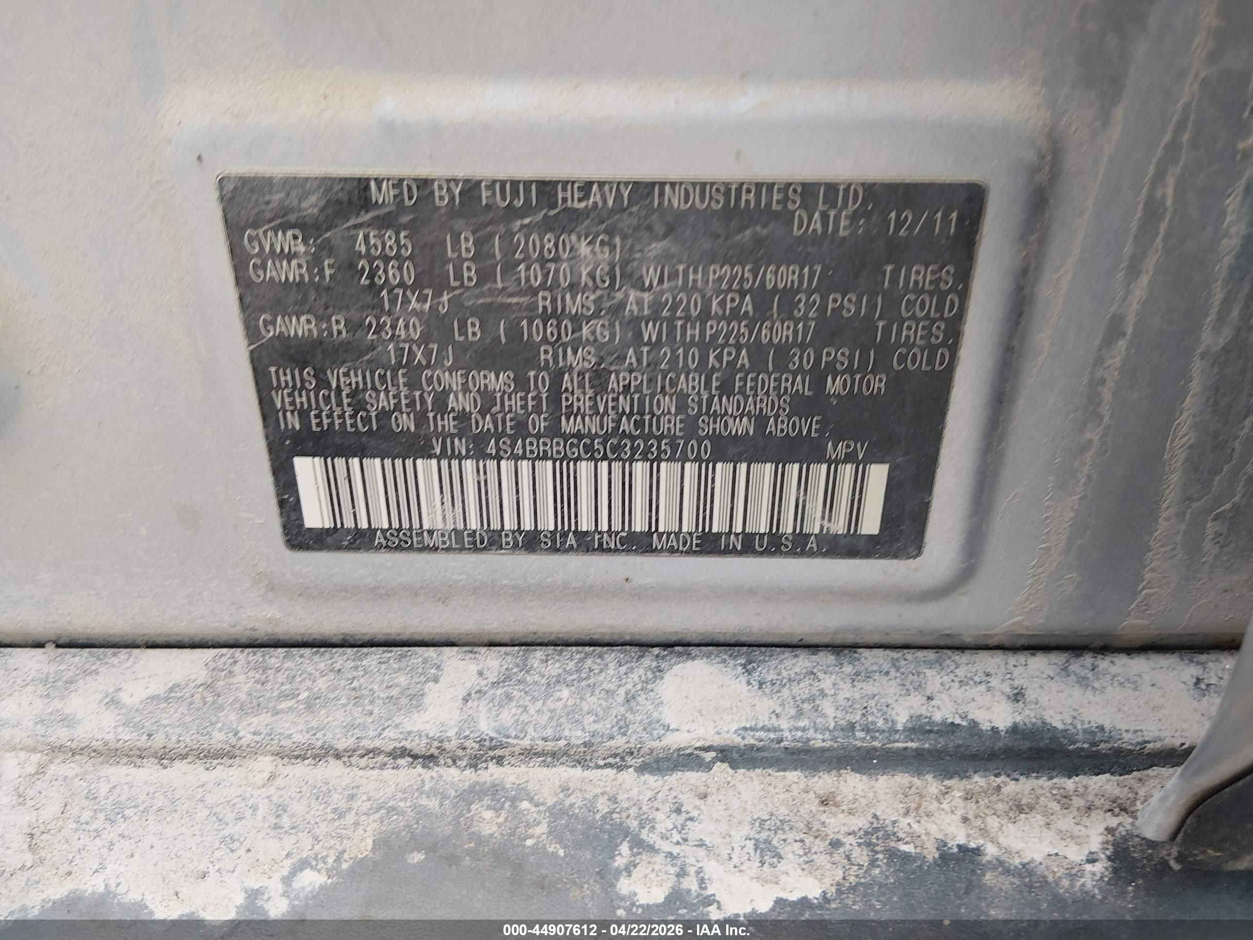 SUBARU OUTBACK image 9