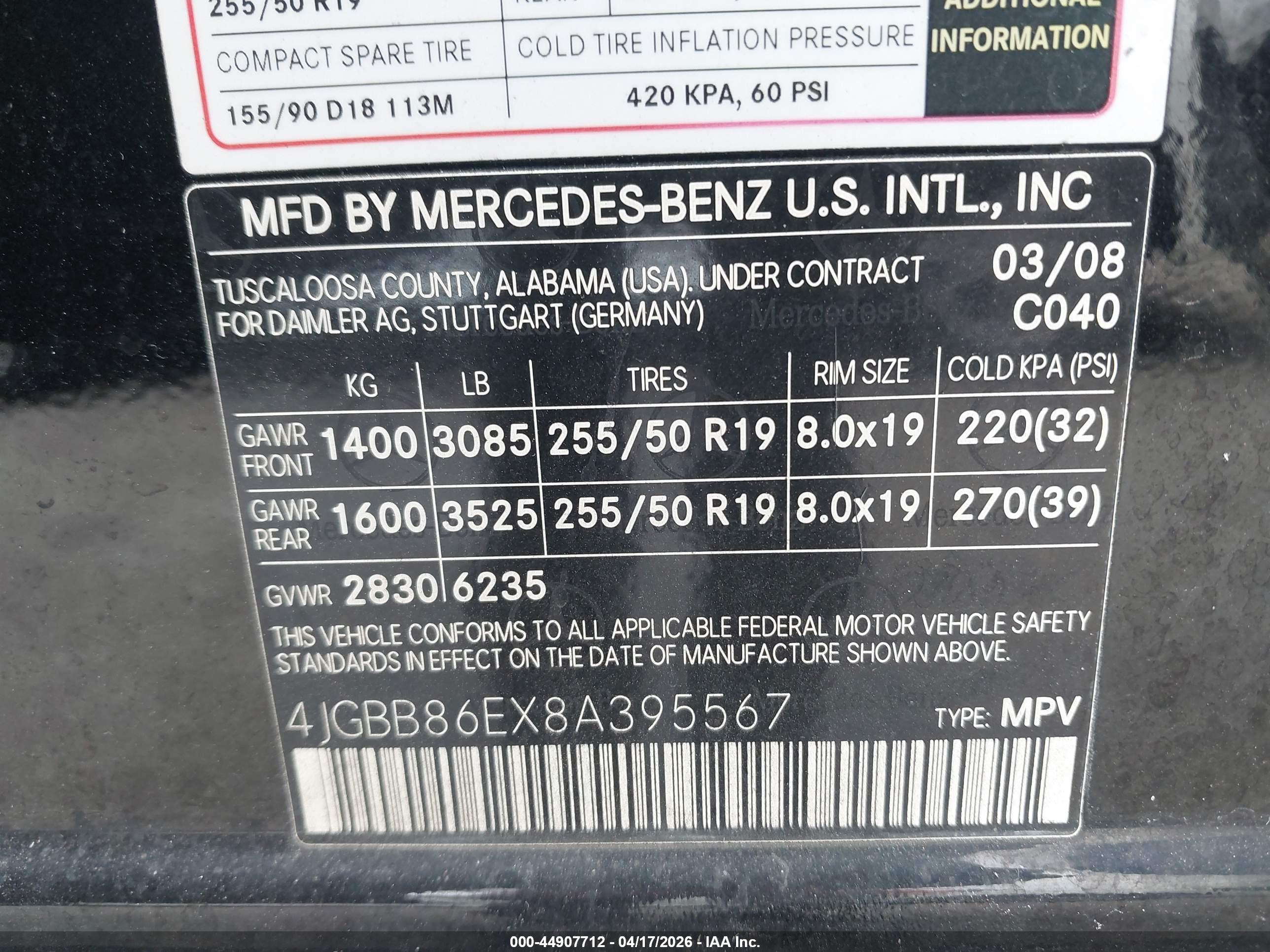 MERCEDES-BENZ ML image 9