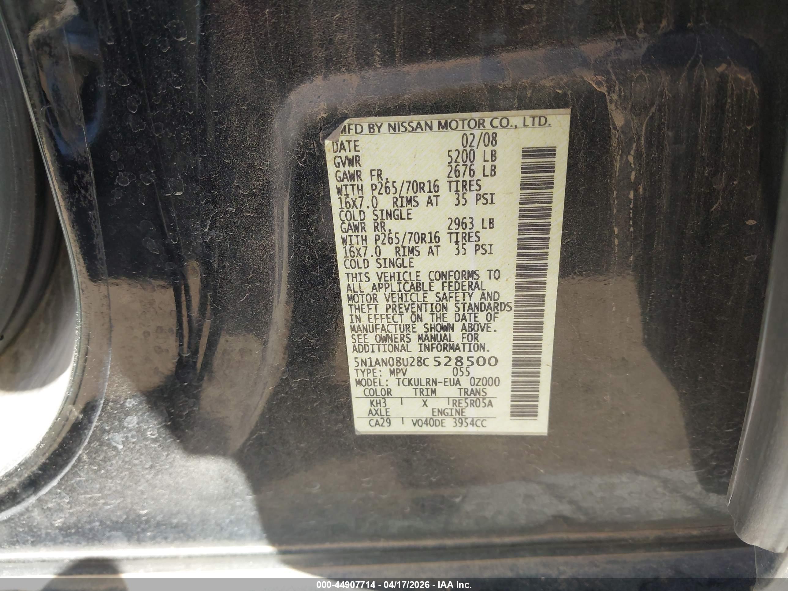 NISSAN XTERRA image 9