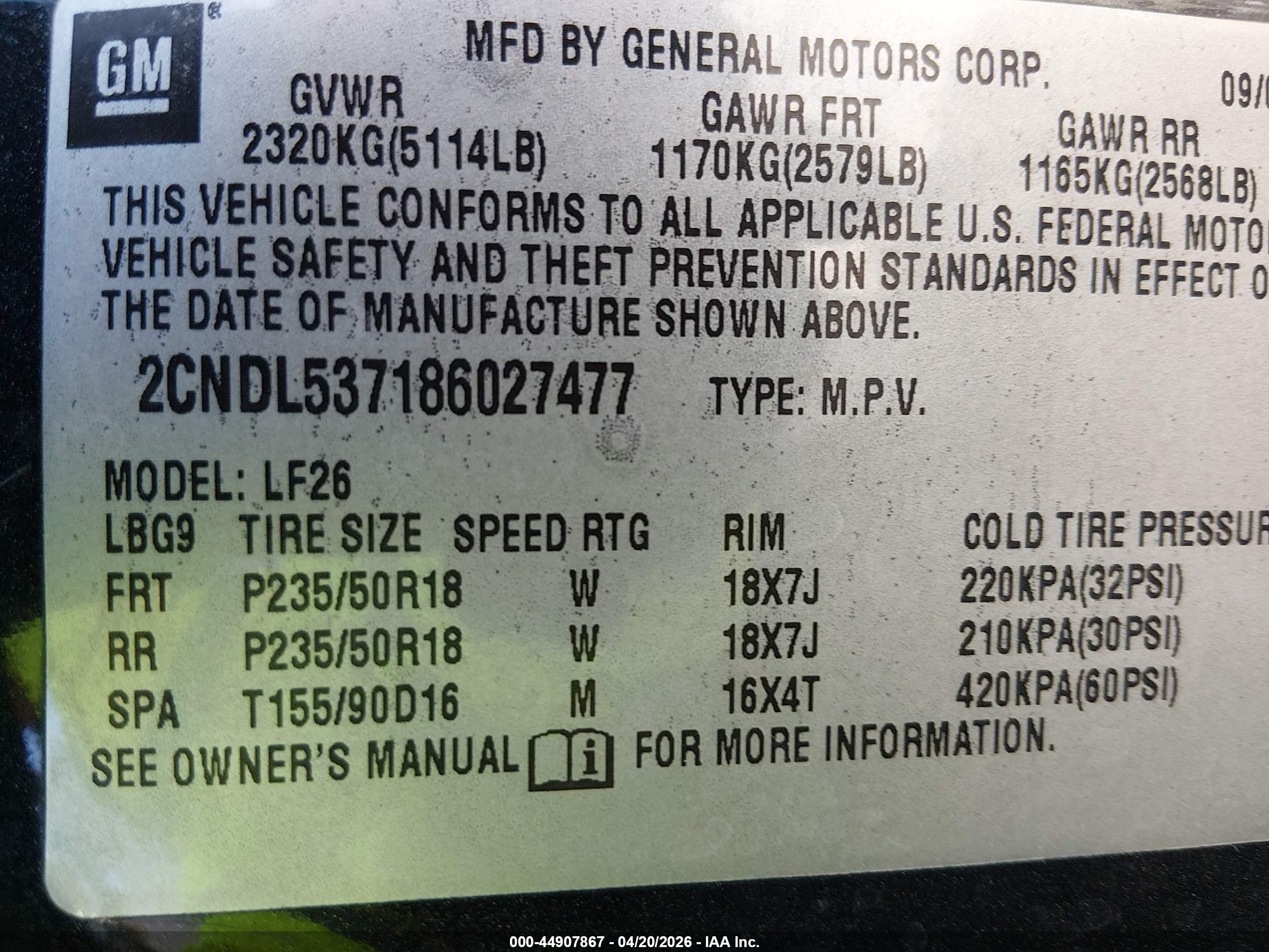 CHEVROLET EQUINOX image 9
