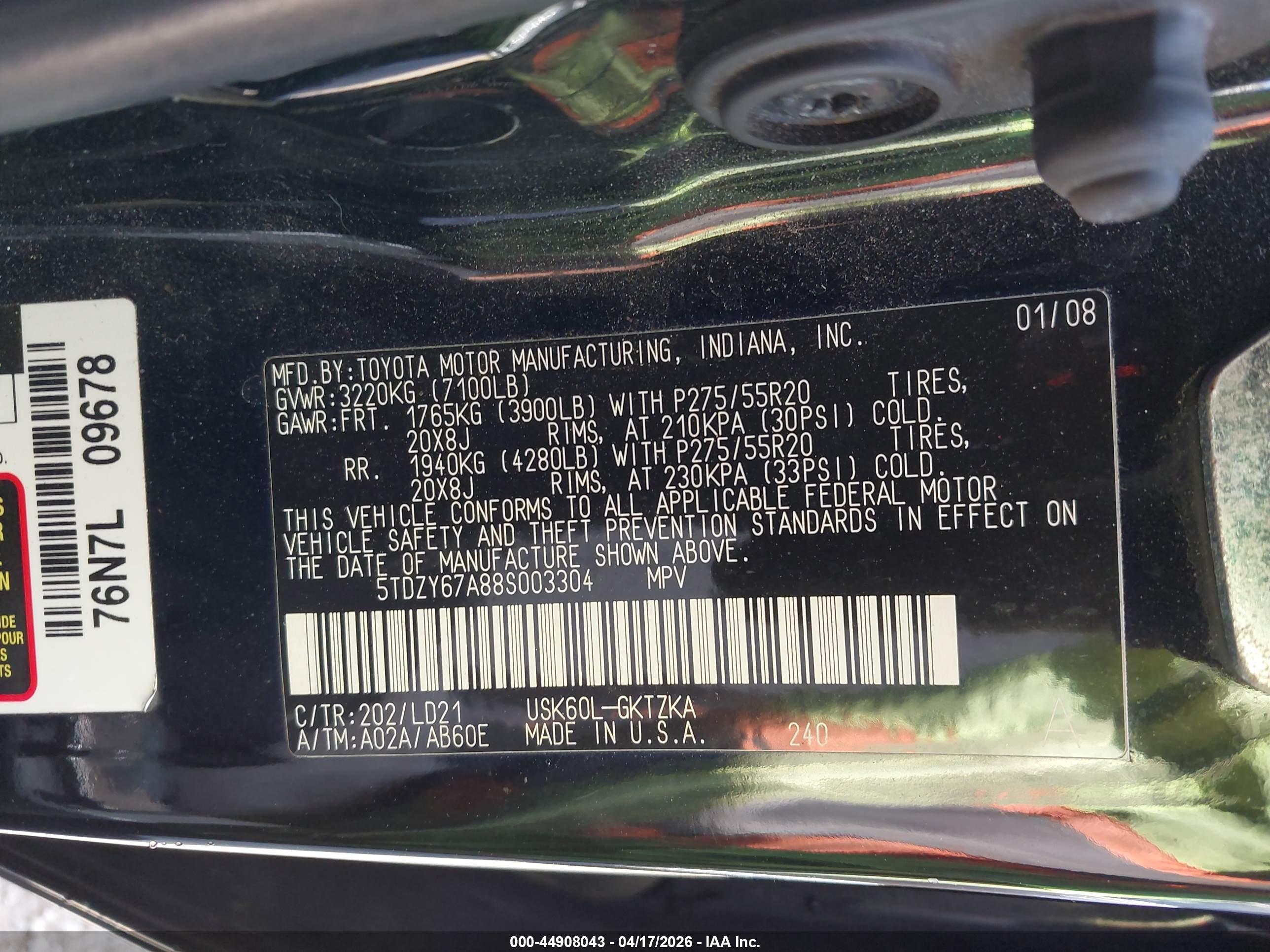 TOYOTA SEQUOIA image 9