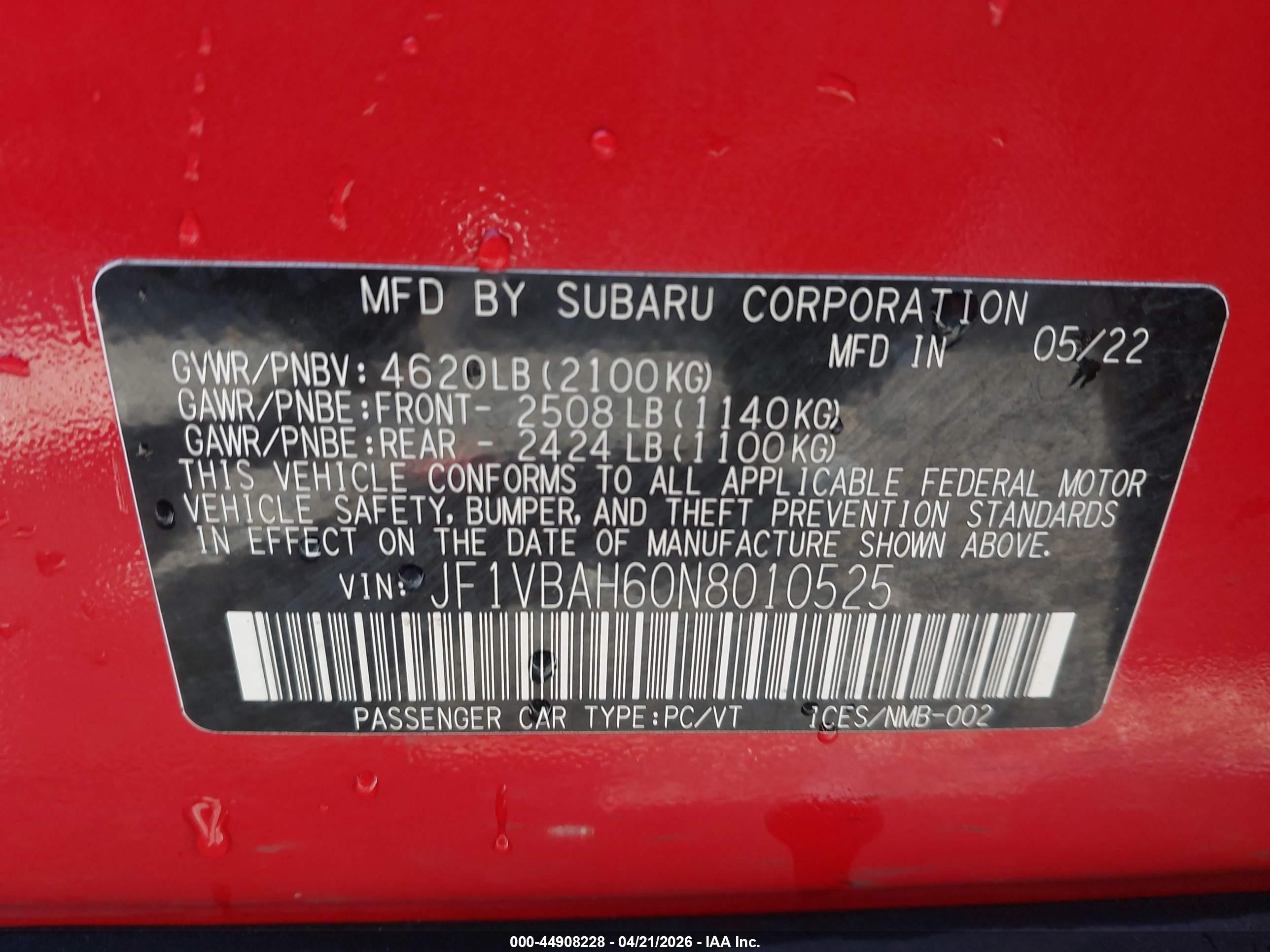 SUBARU WRX image 9
