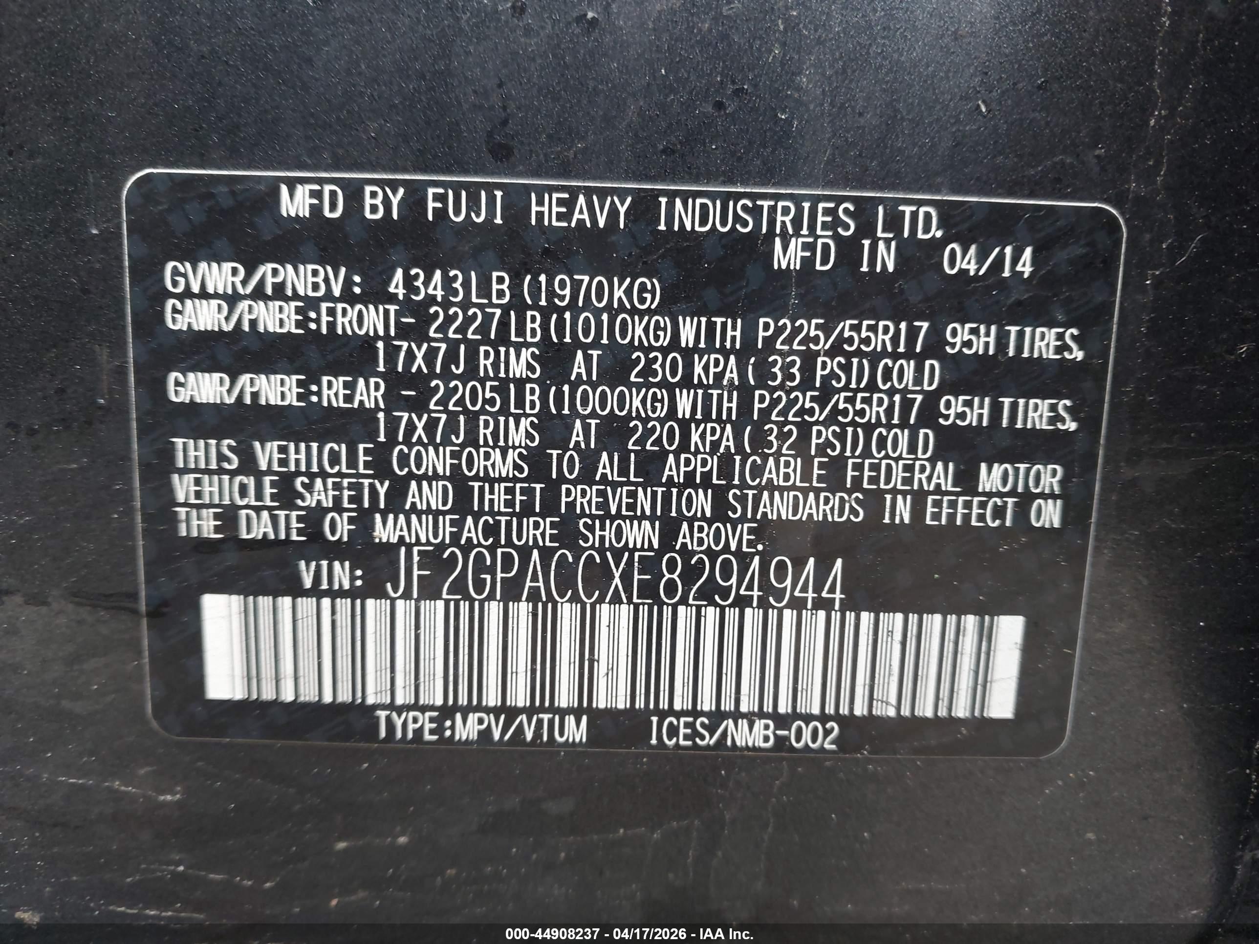 SUBARU XV image 9