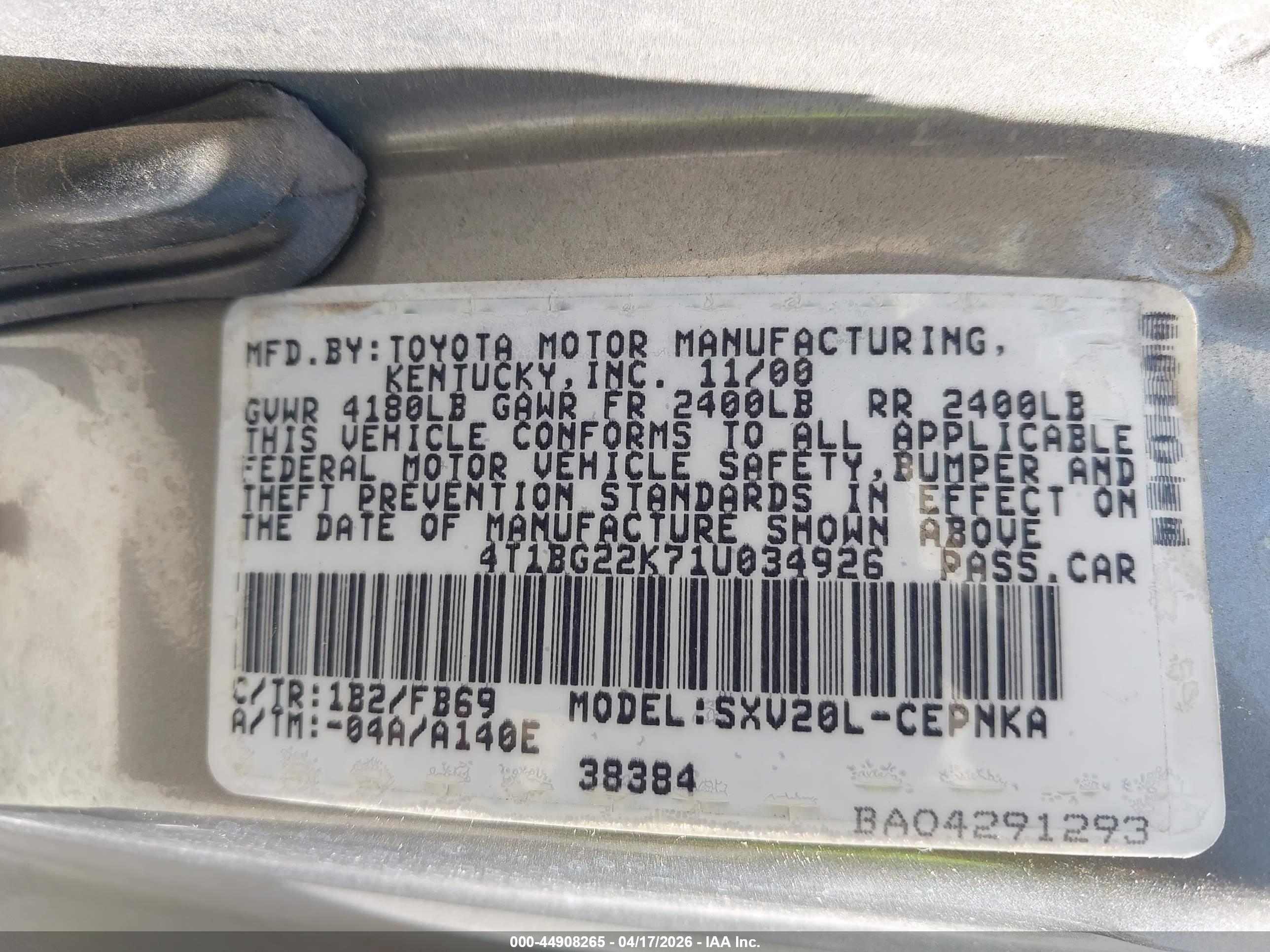 TOYOTA CAMRY image 9
