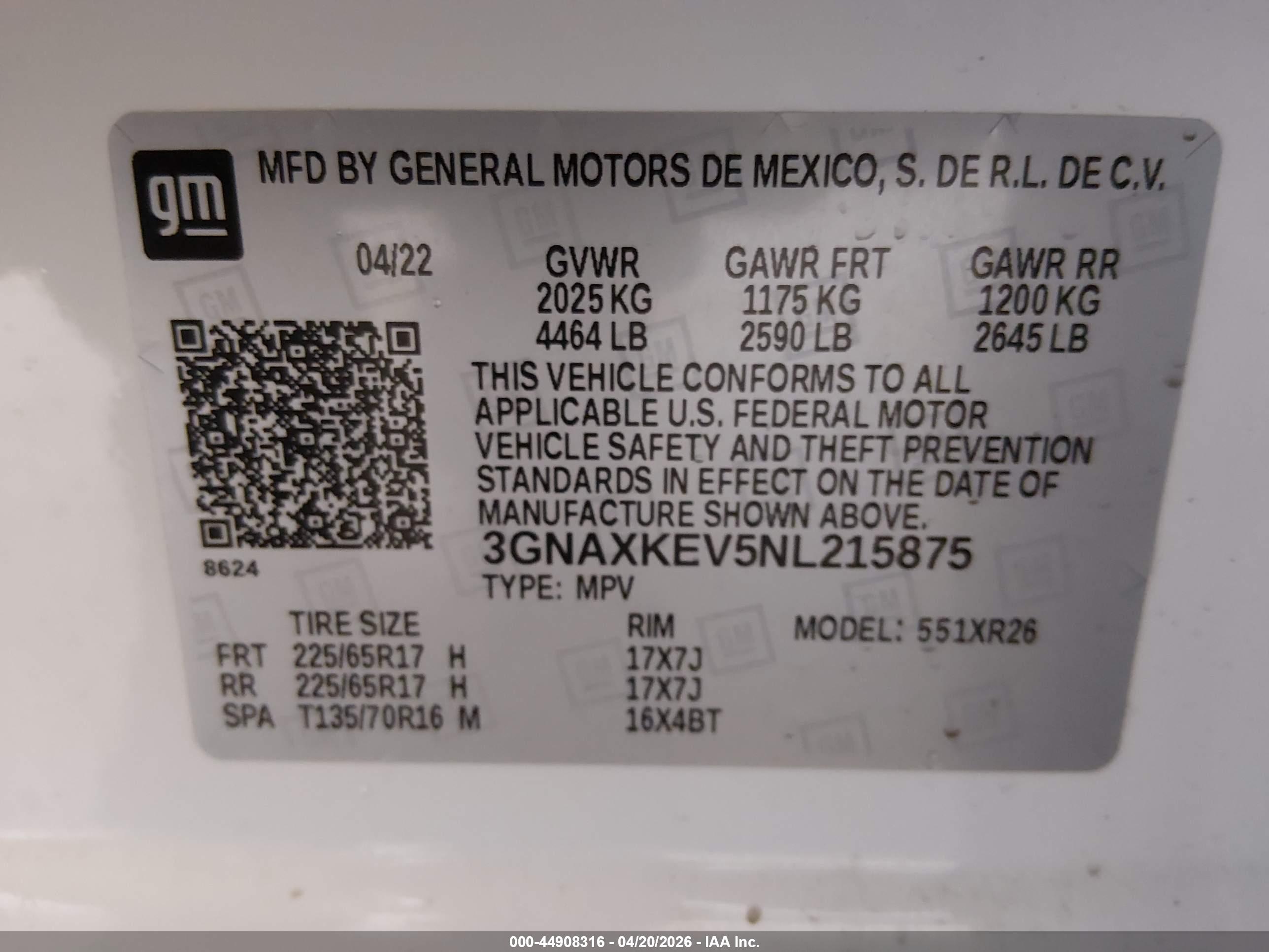 CHEVROLET EQUINOX image 9