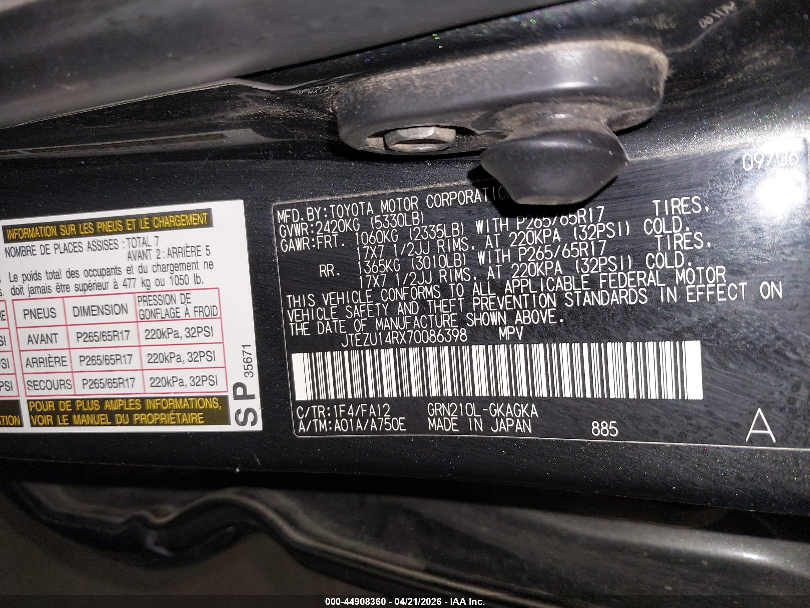 TOYOTA 4RUNNER image 9