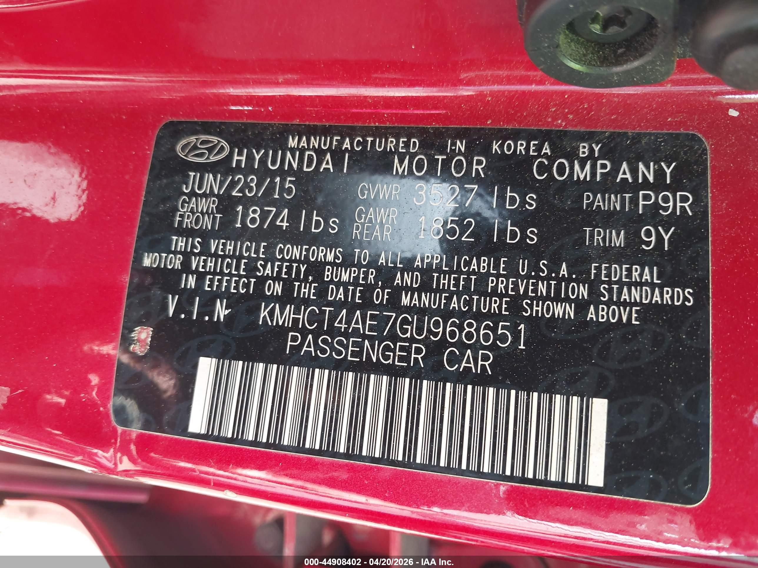 HYUNDAI ACCENT image 9