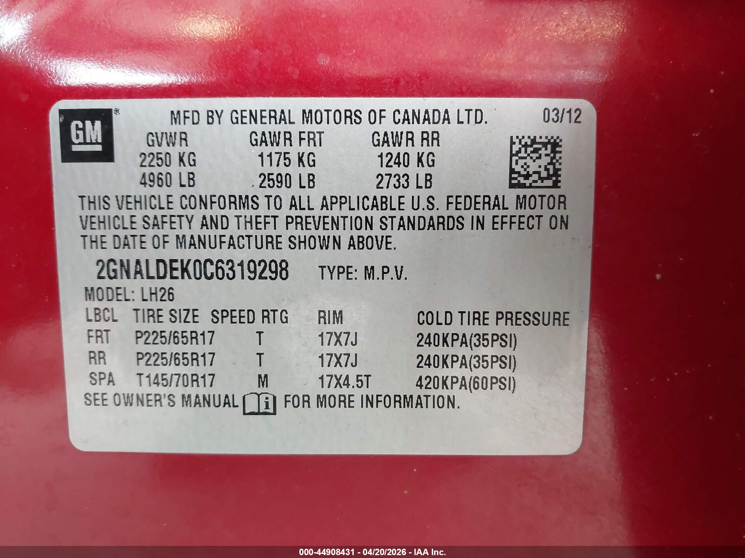 CHEVROLET EQUINOX image 9