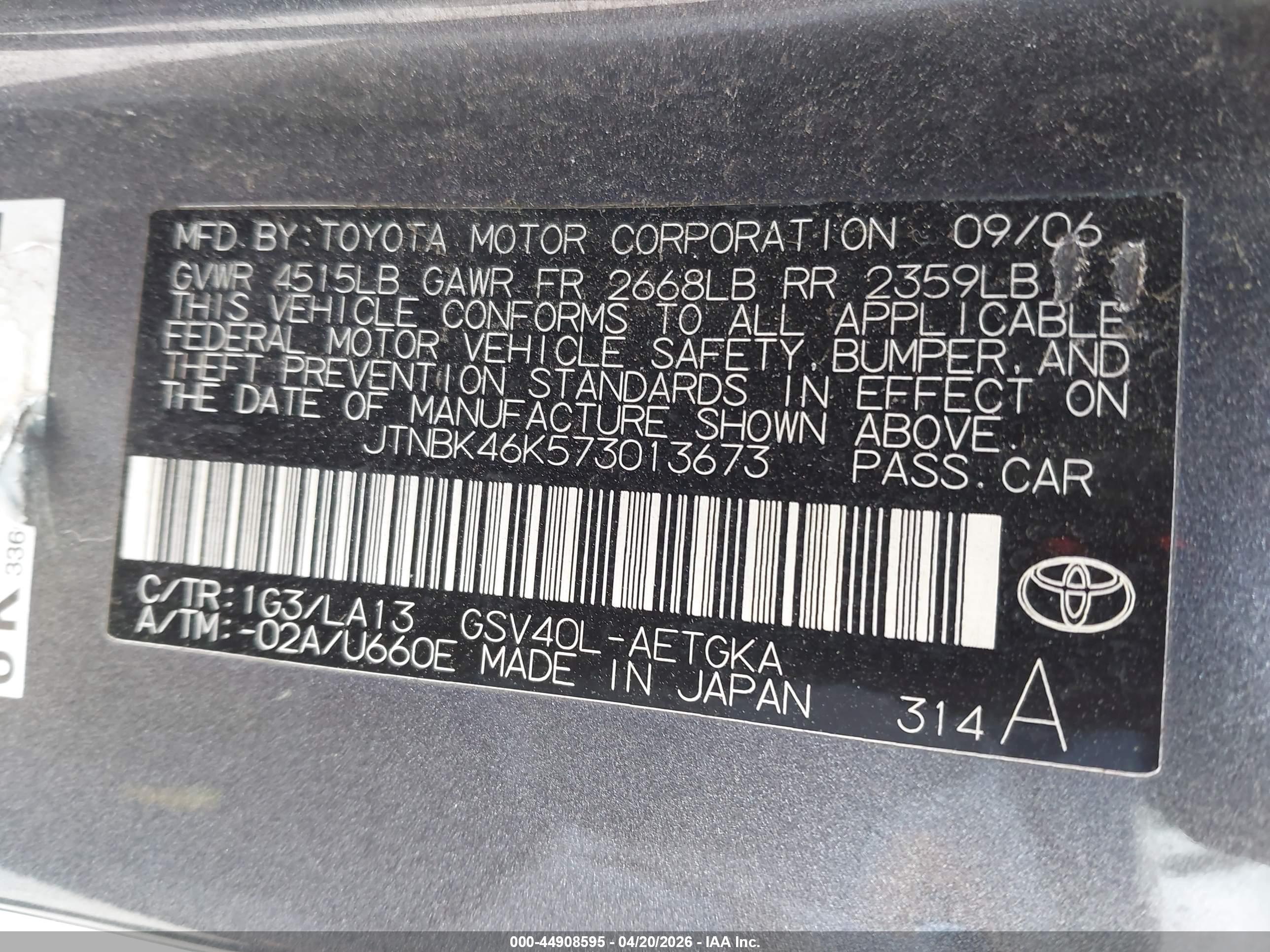 TOYOTA CAMRY image 9