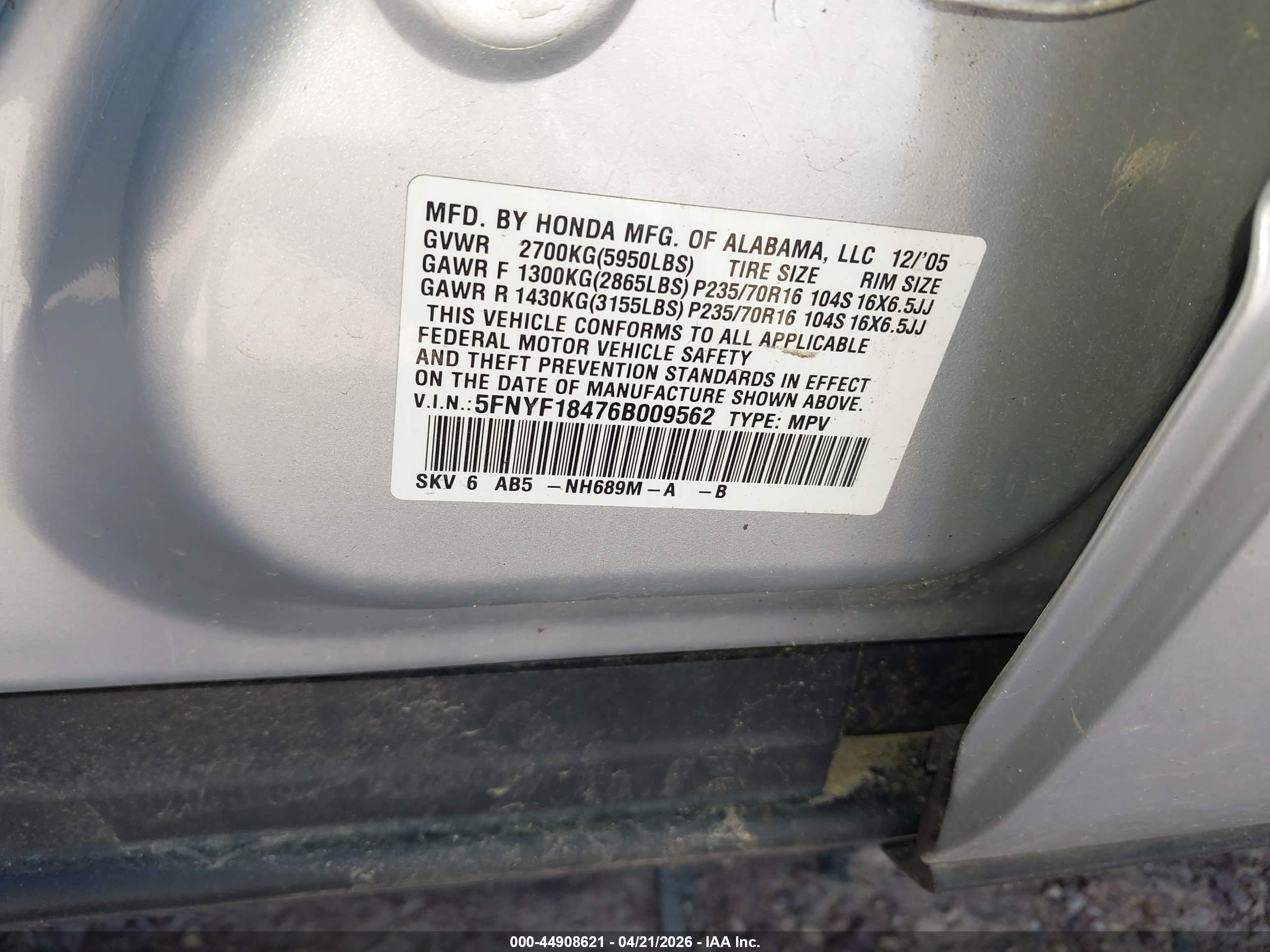 HONDA PILOT image 9