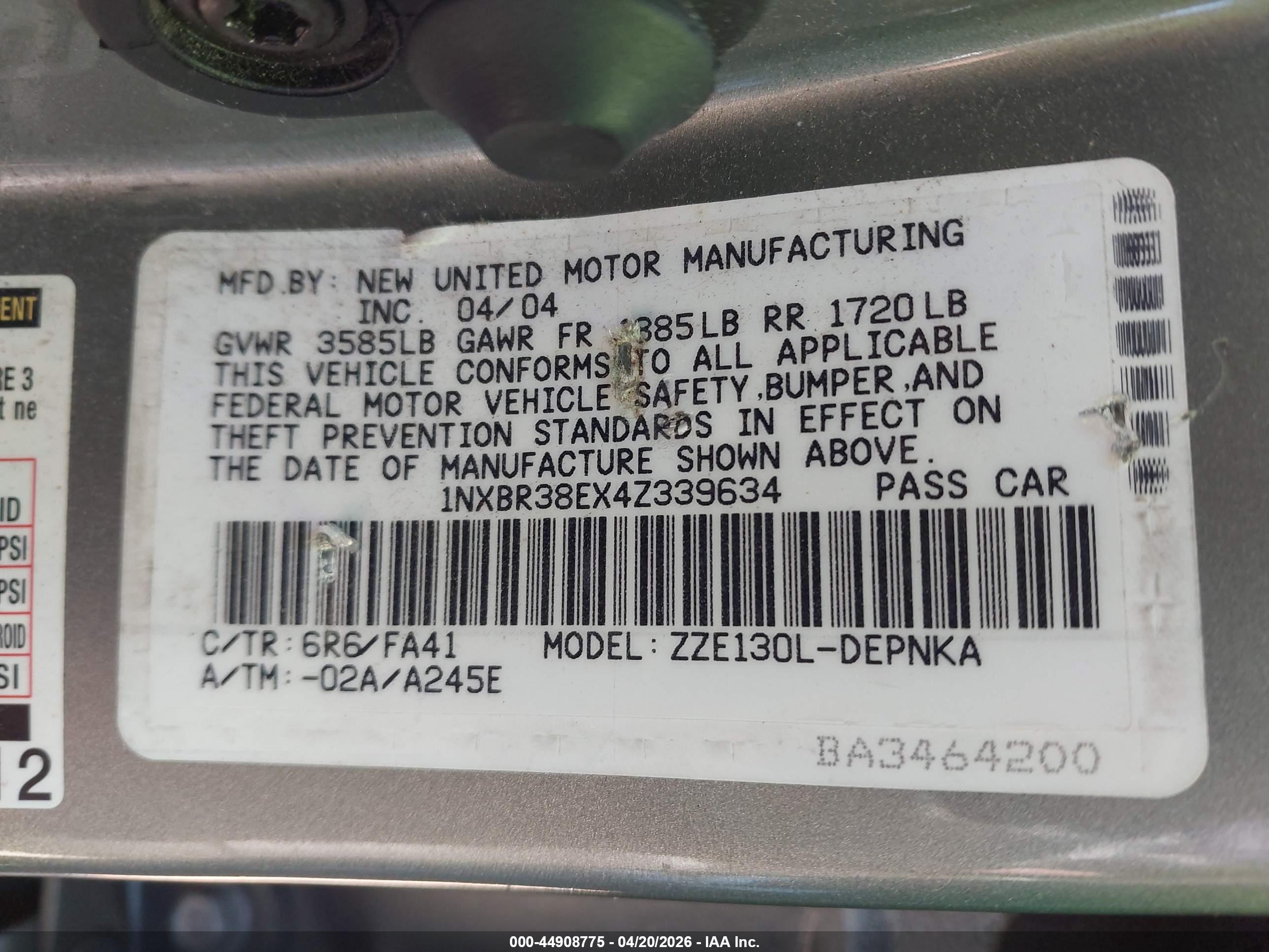 TOYOTA COROLLA image 9