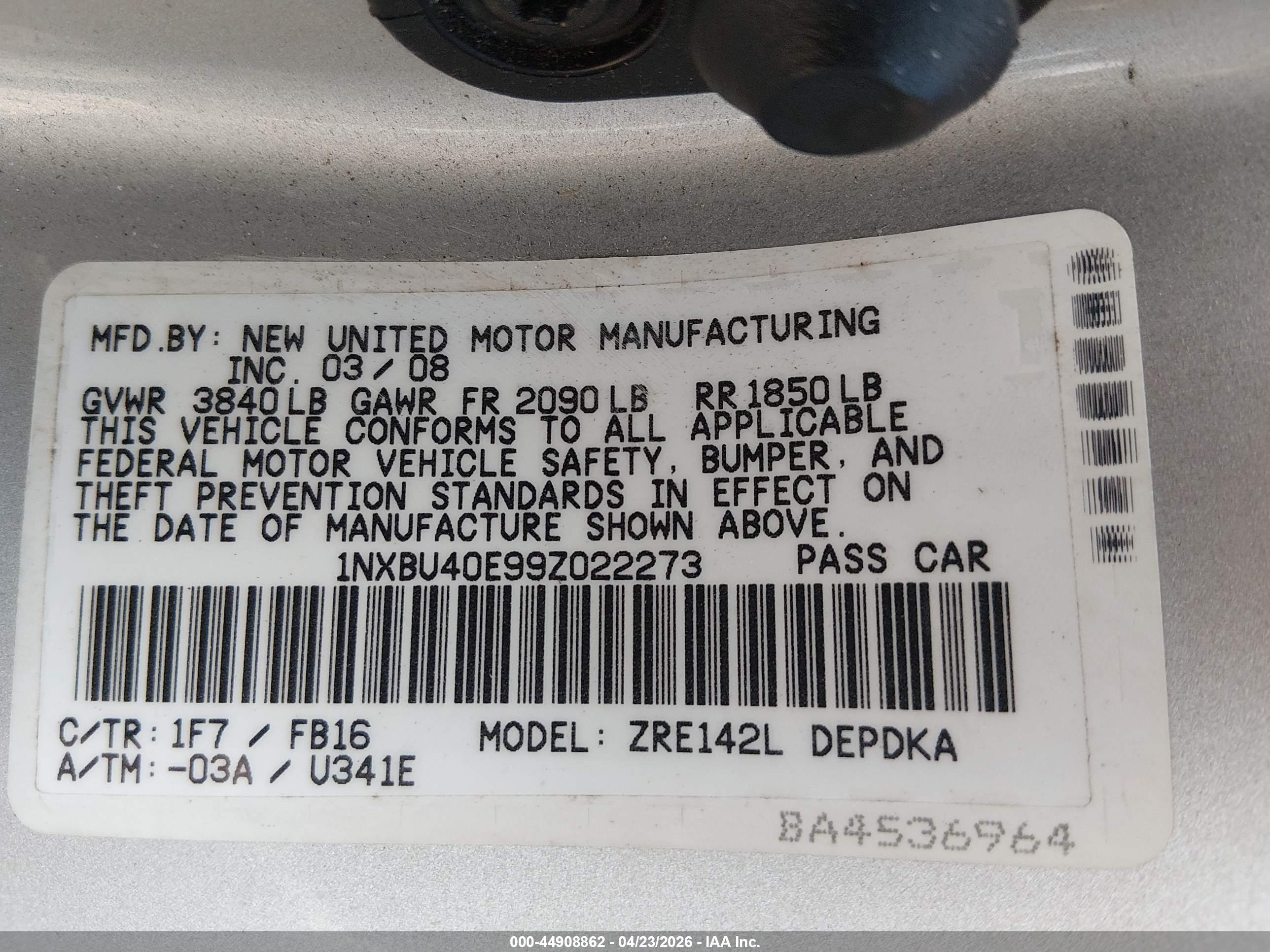 TOYOTA COROLLA image 9
