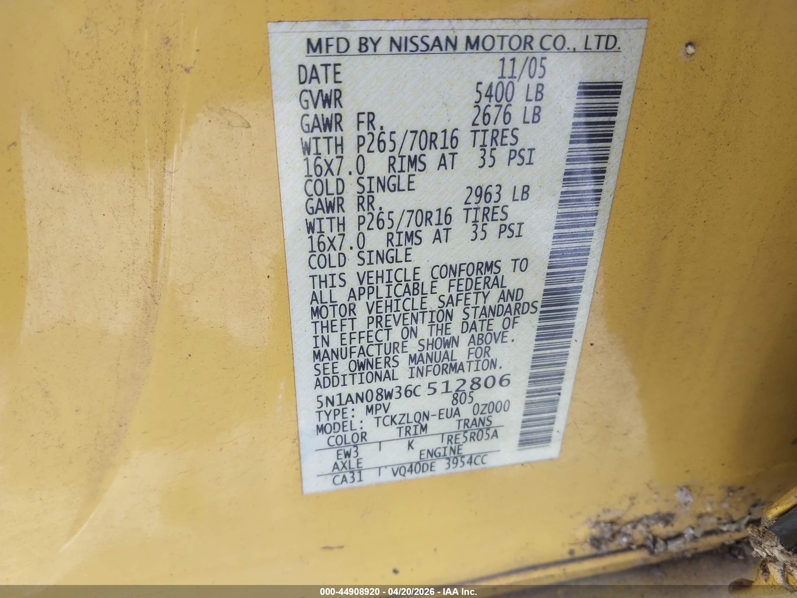 NISSAN XTERRA image 9